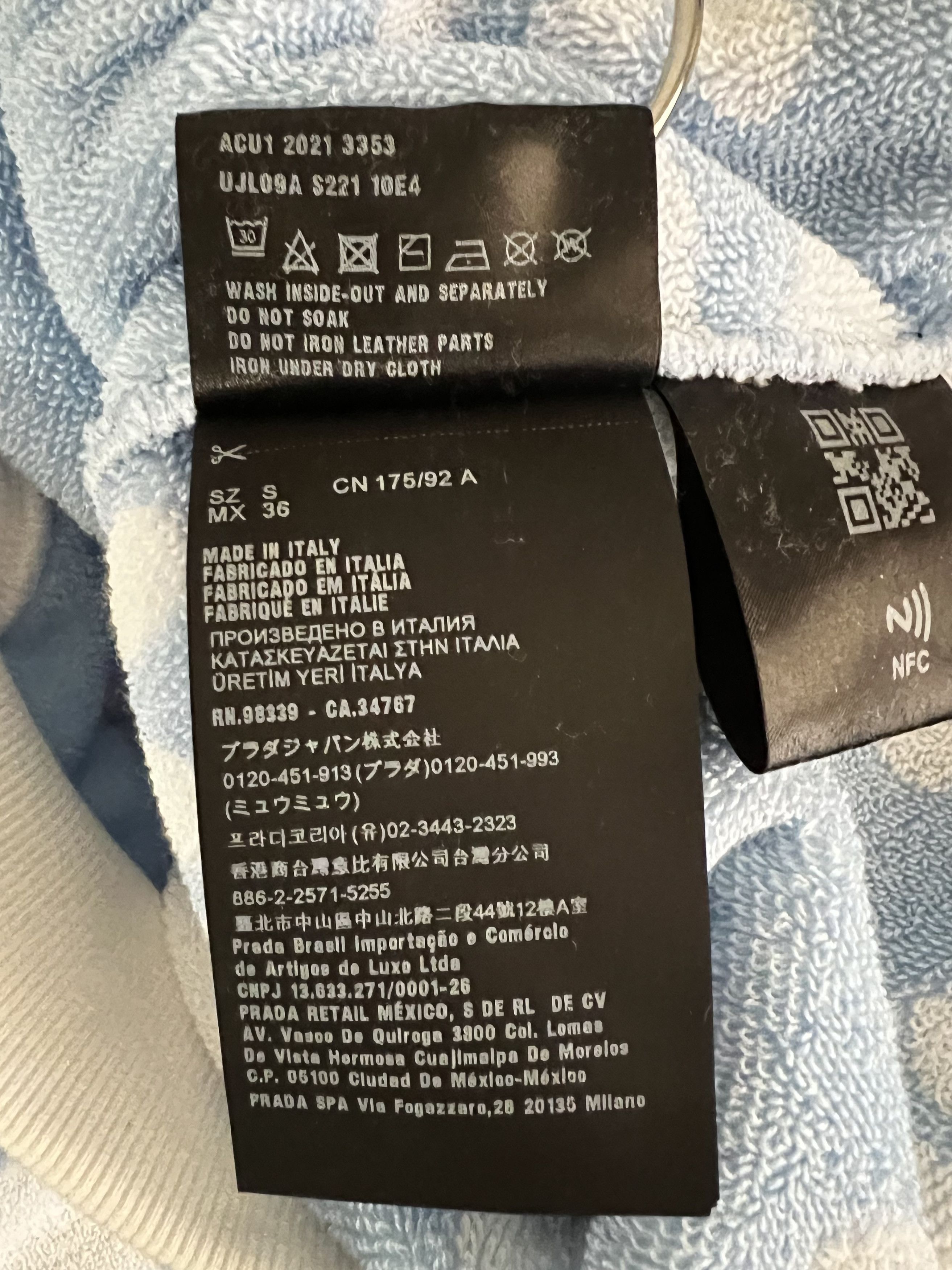Prada PRINTED TERRY-COTTON HOODIE Size US S / EU 44-46 / 1 - 12 Thumbnail