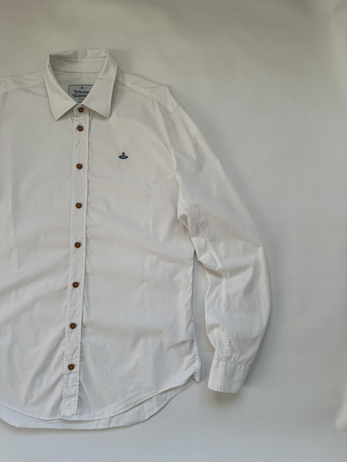 Vivienne Westwood Vintage Vivienne Westwood White Classic Buttons Shirt Size US L / EU 52-54 / 3 - 2 Thumbnail