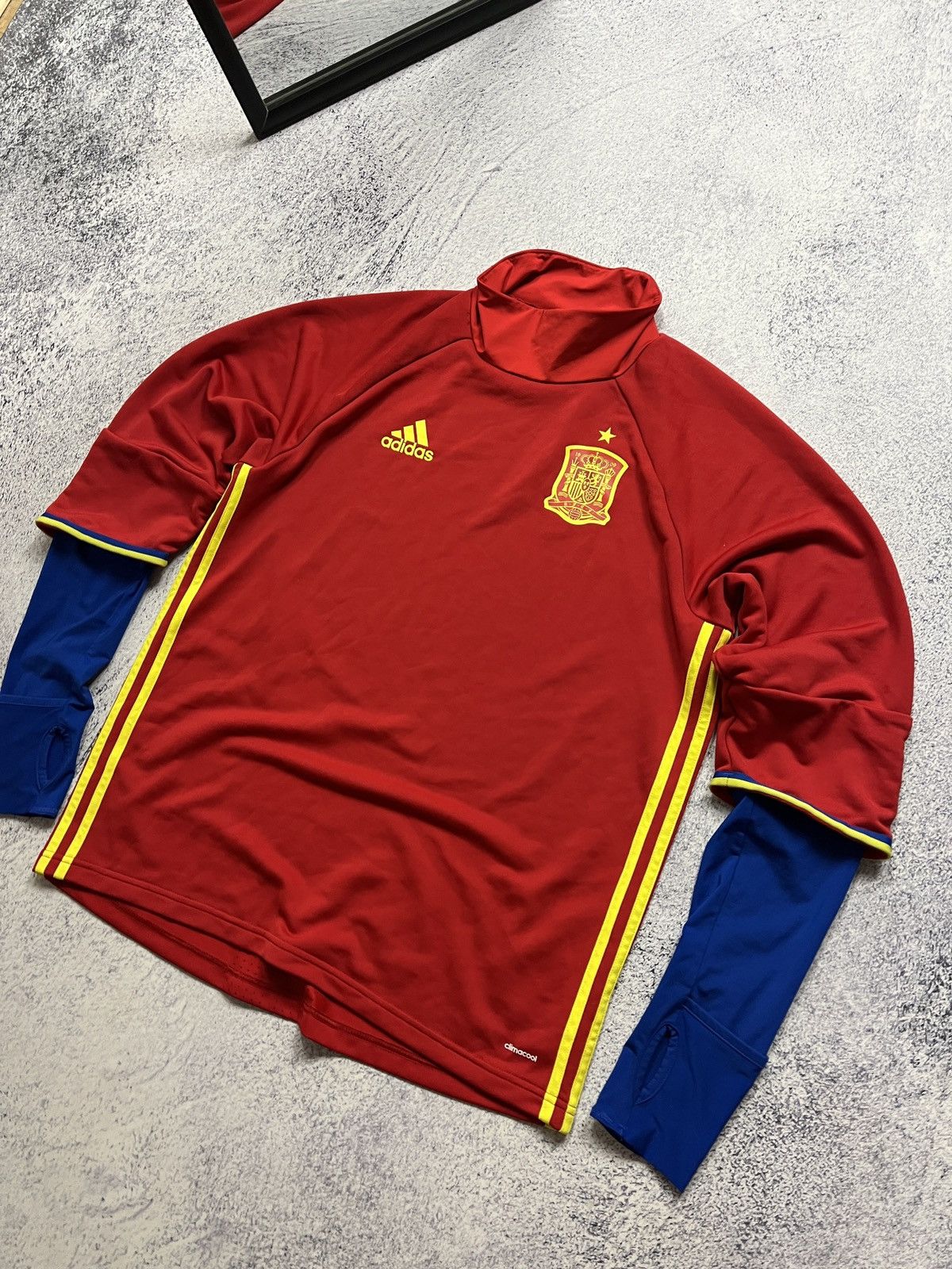 Adidas Adidas Spain 2016 Long Sleeve Football Soccer Jersey Top Size US L / EU 52-54 / 3 - 3 Thumbnail