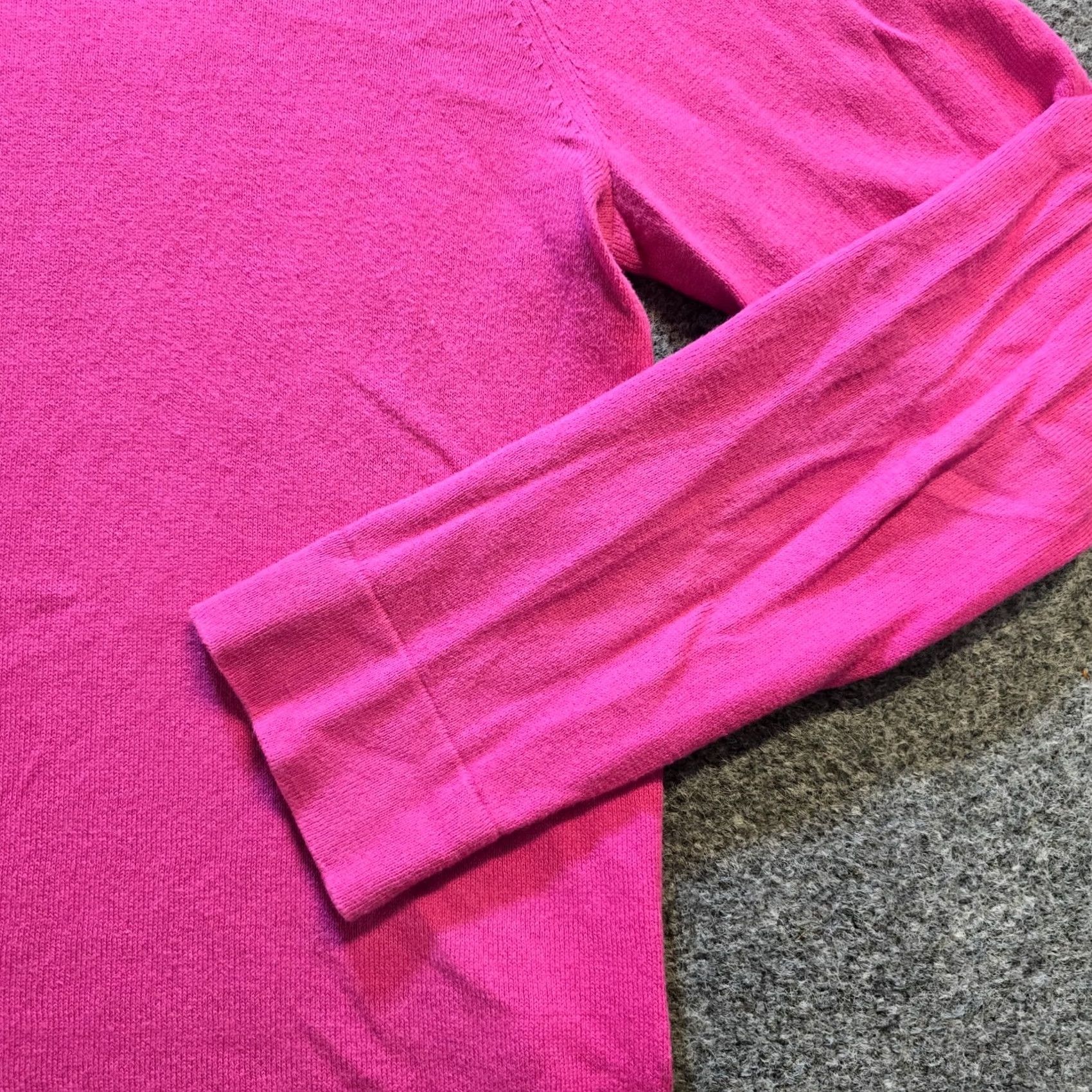 J.Crew J.CREW Sweater Womens Medium Pink Ruffle Neckline Long Sleeve Casual Capsule Holiday? Size M / US 6-8 / IT 42-44 - 4 Thumbnail