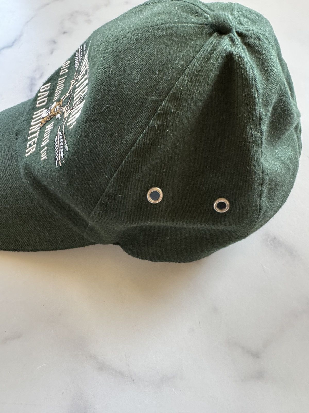 Vintage Vegetarian bad hunter funny comedy dad hat Size ONE SIZE - 2 Thumbnail