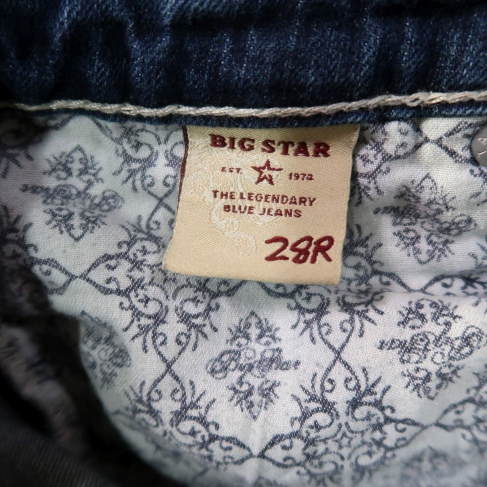 Denime BIG STAR Jeans Women Bootcut 28 Blue Denim Stretch 5-Pocket Slim Regular Size Size 28" / US 6 / IT 42 - 4 Thumbnail