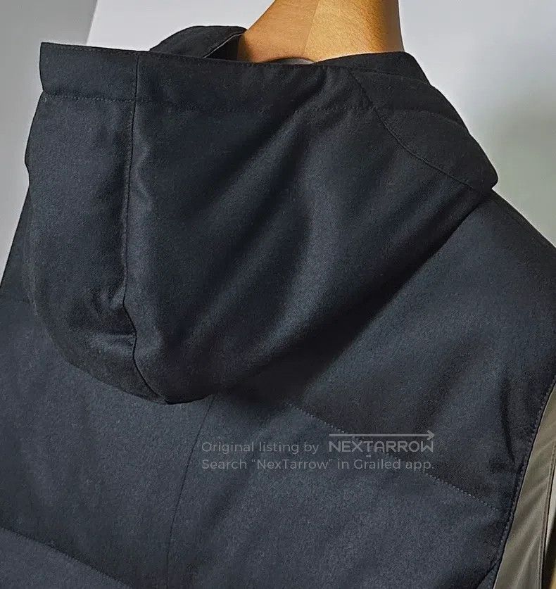 Brunello Cucinelli Brunello Cucinelli Black wool hooded down vest Size US L / EU 52-54 / 3 - 6 Thumbnail