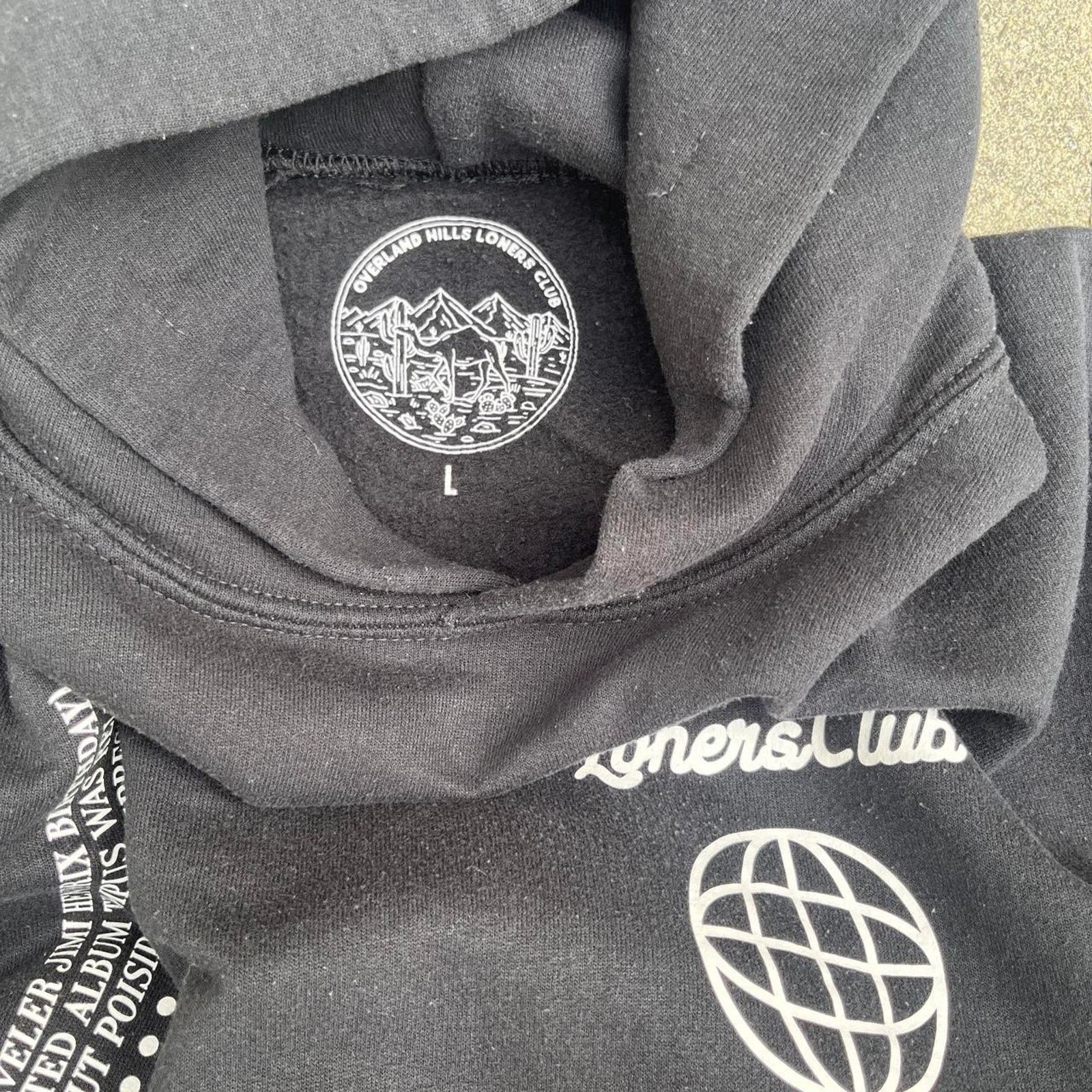 Other Jimi Hendrix Loners Club Tempus Edax Rerum Dark Gray Hoodie Size US L / EU 52-54 / 3 - 3 Thumbnail