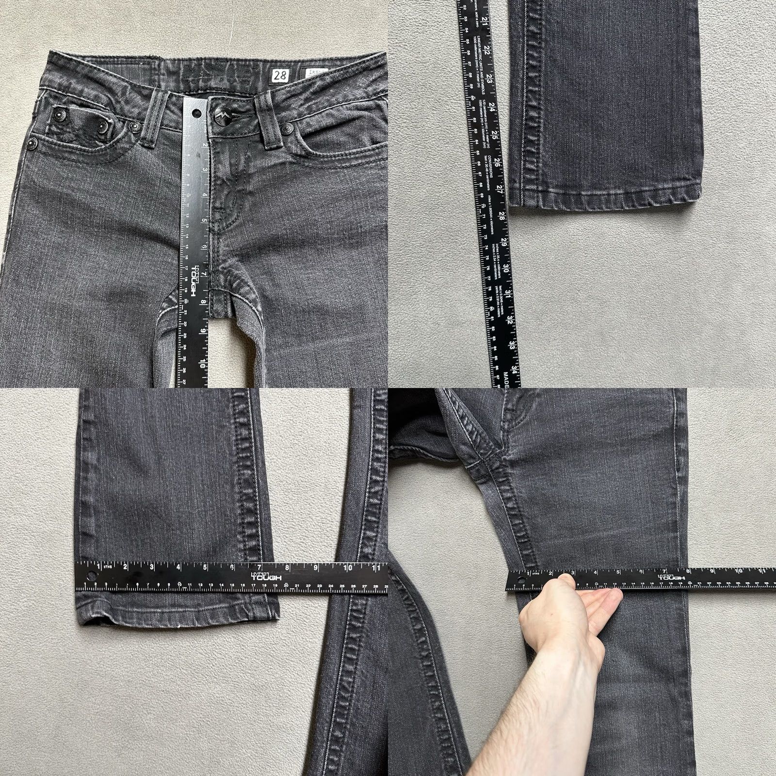 Miss Me Miss Me Jeans Womens Size 28 Black Irene Boot Grunge EUC Size 28" / US 6 / IT 42 - 9 Thumbnail