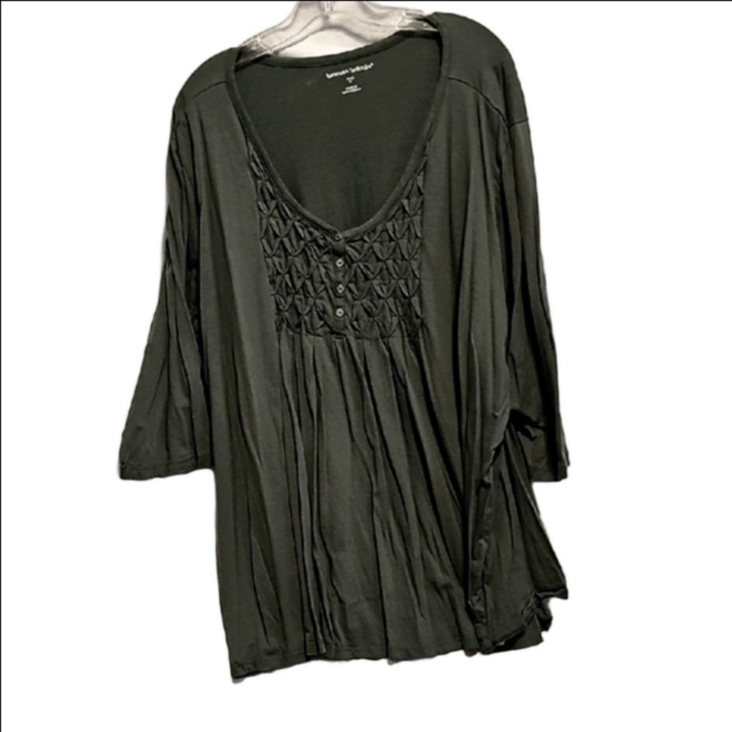 Vintage Woman Within Forest Green Top Size 3XL / US 20-22 - 1 Thumbnail