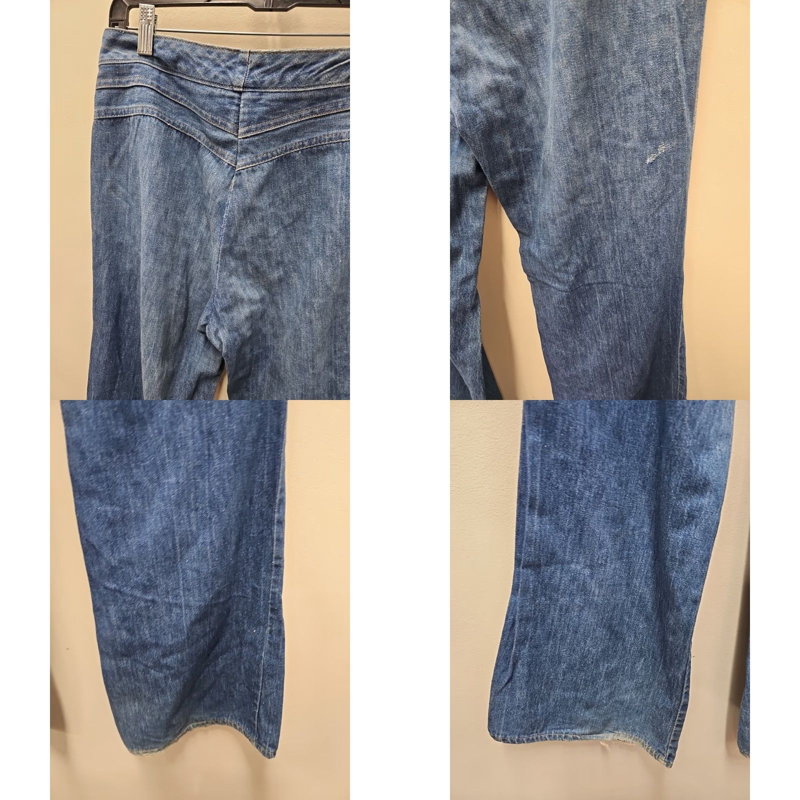Vintage VINTAGE Landlubber Boho Hippie Patch Jeans - size 11 - Waist 30x32 Size 30" / US 8 / IT 44 - 9 Thumbnail