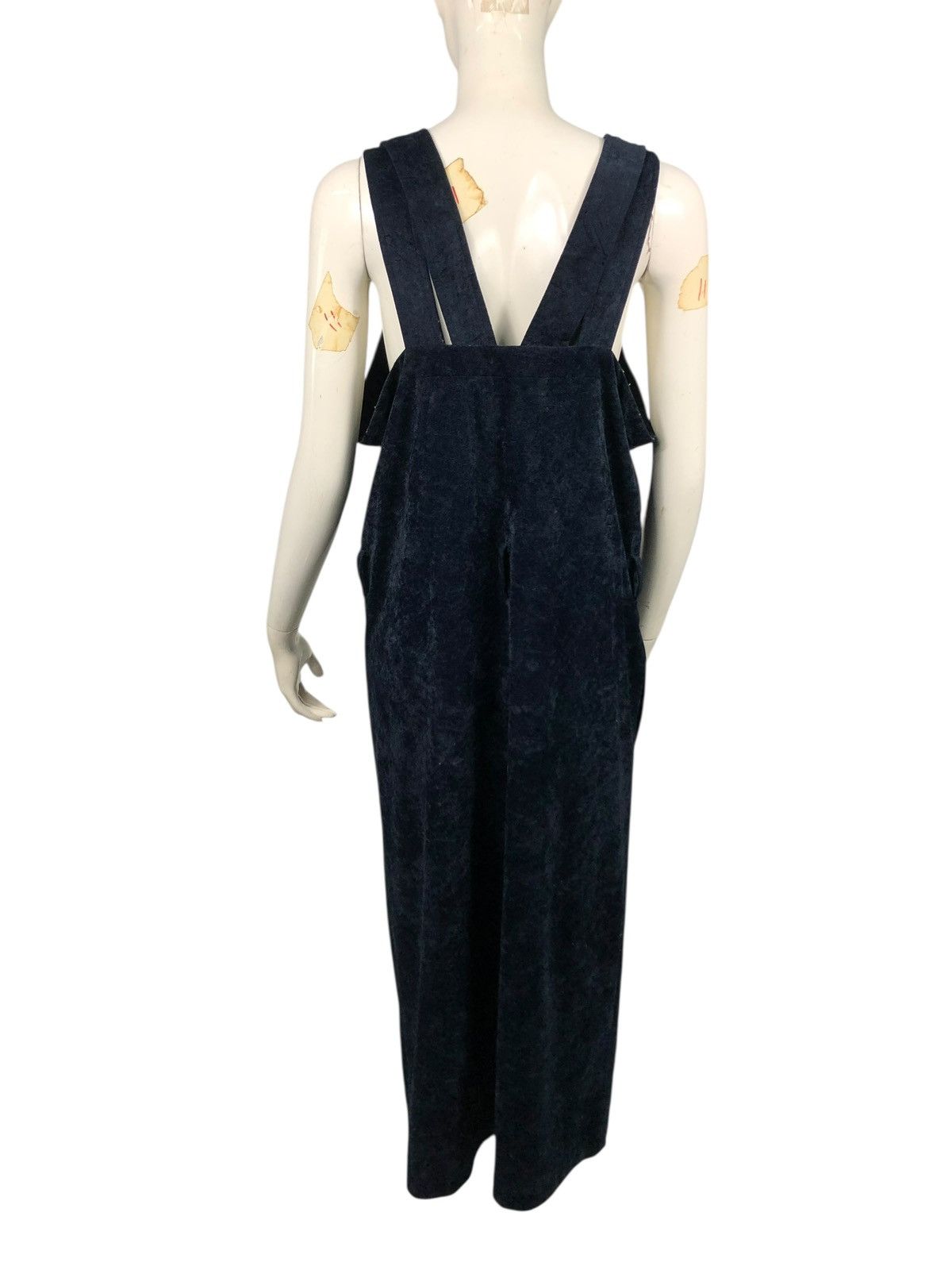 Comme des Garcons 🔥VINTAGE COMME DES GARCONS MIDI DRESS VELVET RICH BLACK Size M / US 6-8 / IT 42-44 - 8 Thumbnail