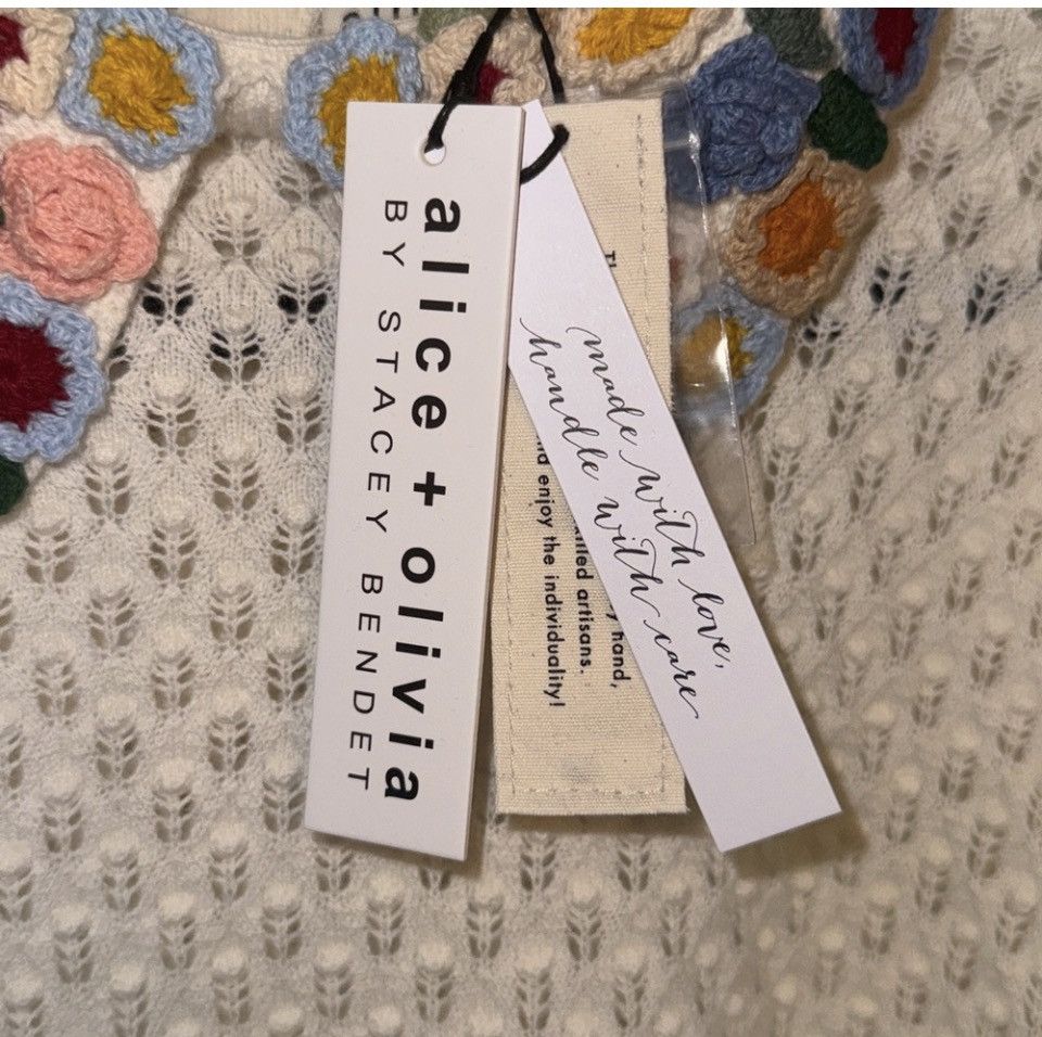 Alice + Olivia Alice & Olivia Chase Puff Cardigan Size L / US 10 / IT 46 - 3 Thumbnail