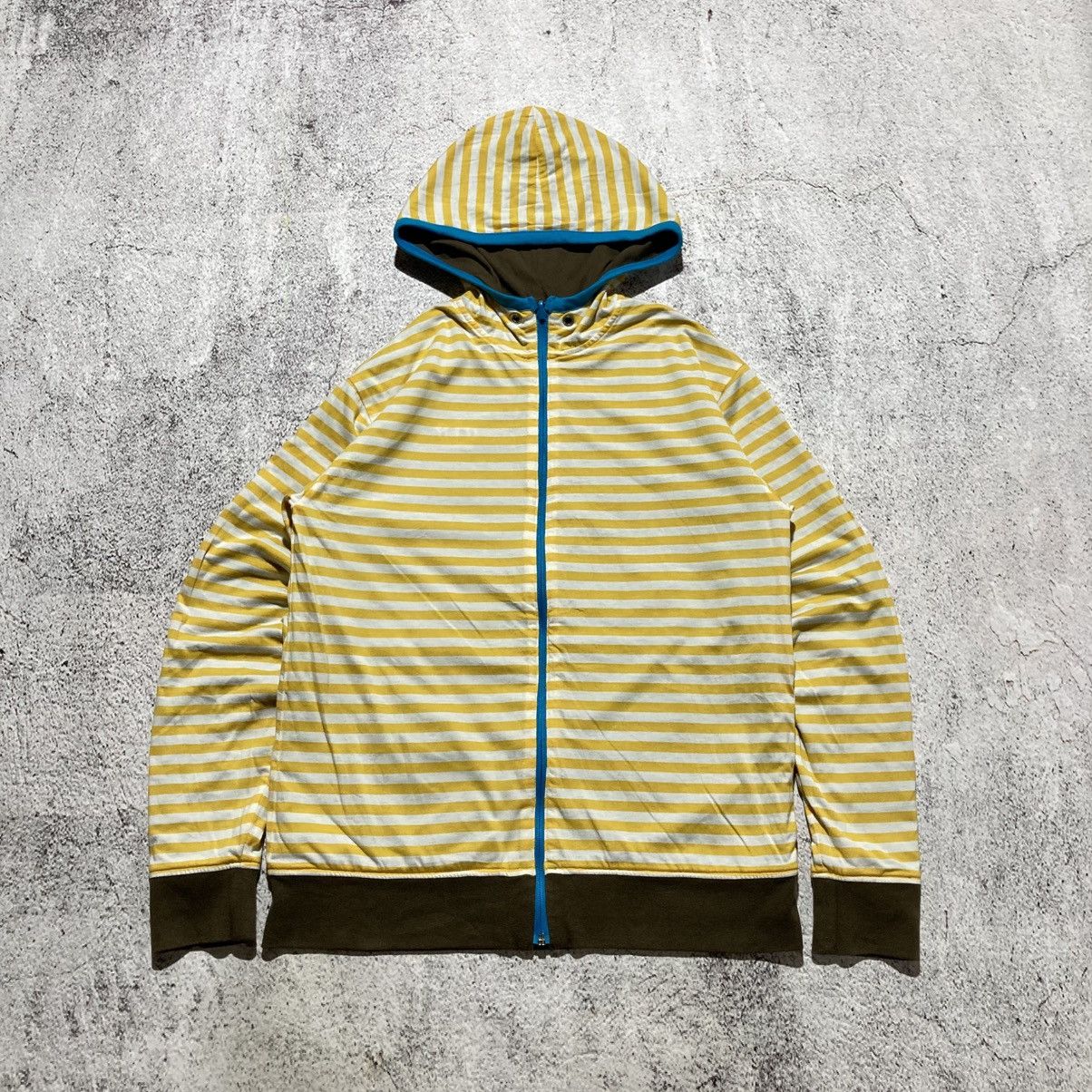 Japanese Brand 2000s Baby Doll Reversible Ziphoodie Brown/Striped Lgb Size US M / EU 48-50 / 2 - 16 Thumbnail