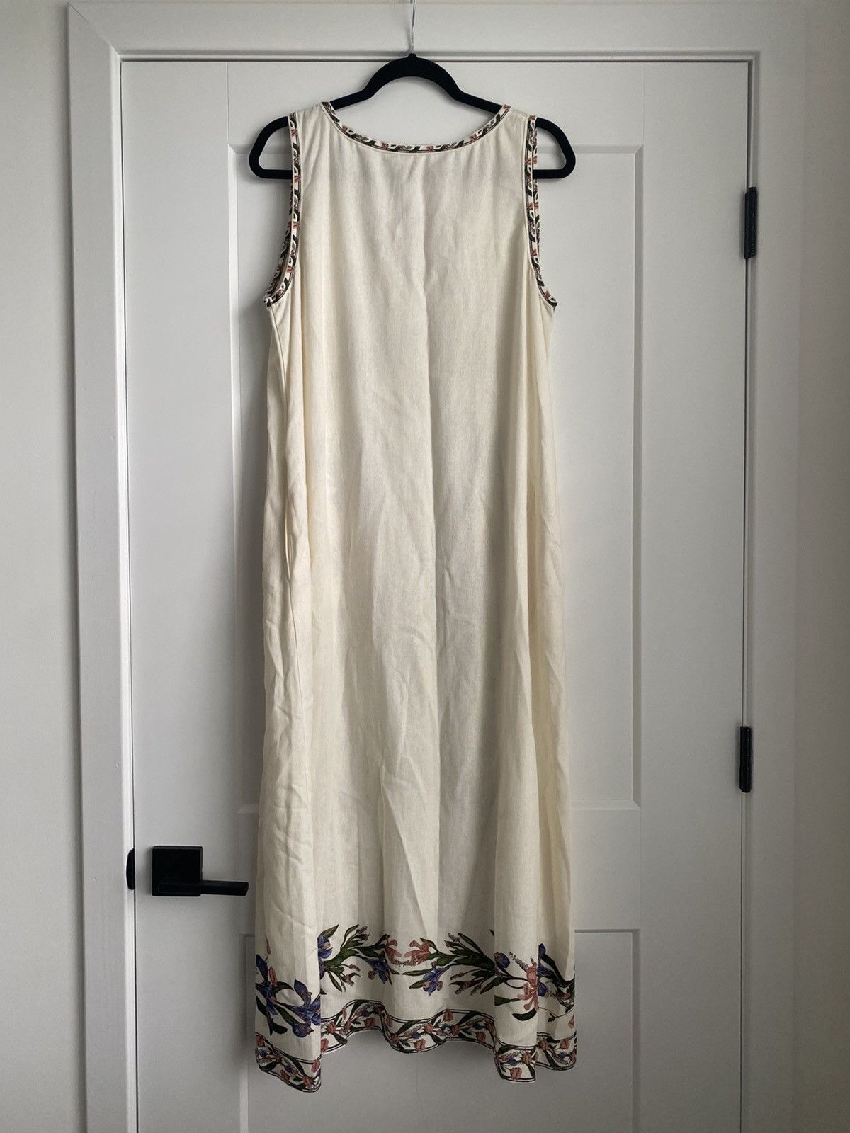 Other NWT Max Studio Cream Sleeveless V-Neck Sundress Maxi Dress Size XL / US 12-14 / IT 48-50 - 7 Thumbnail
