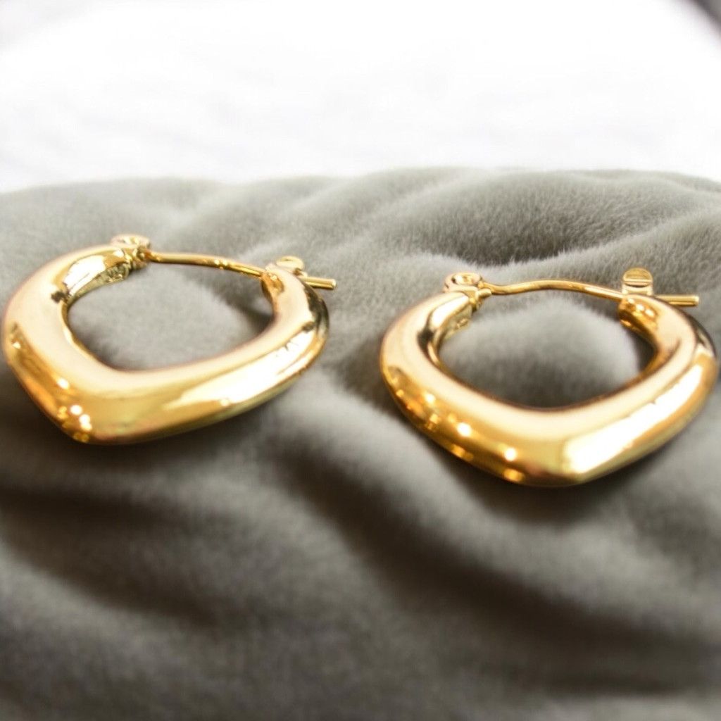 Disney × Jewelry Women's Stylish 18k Gold plated Hoop Earrings Size ONE SIZE - 2 Thumbnail