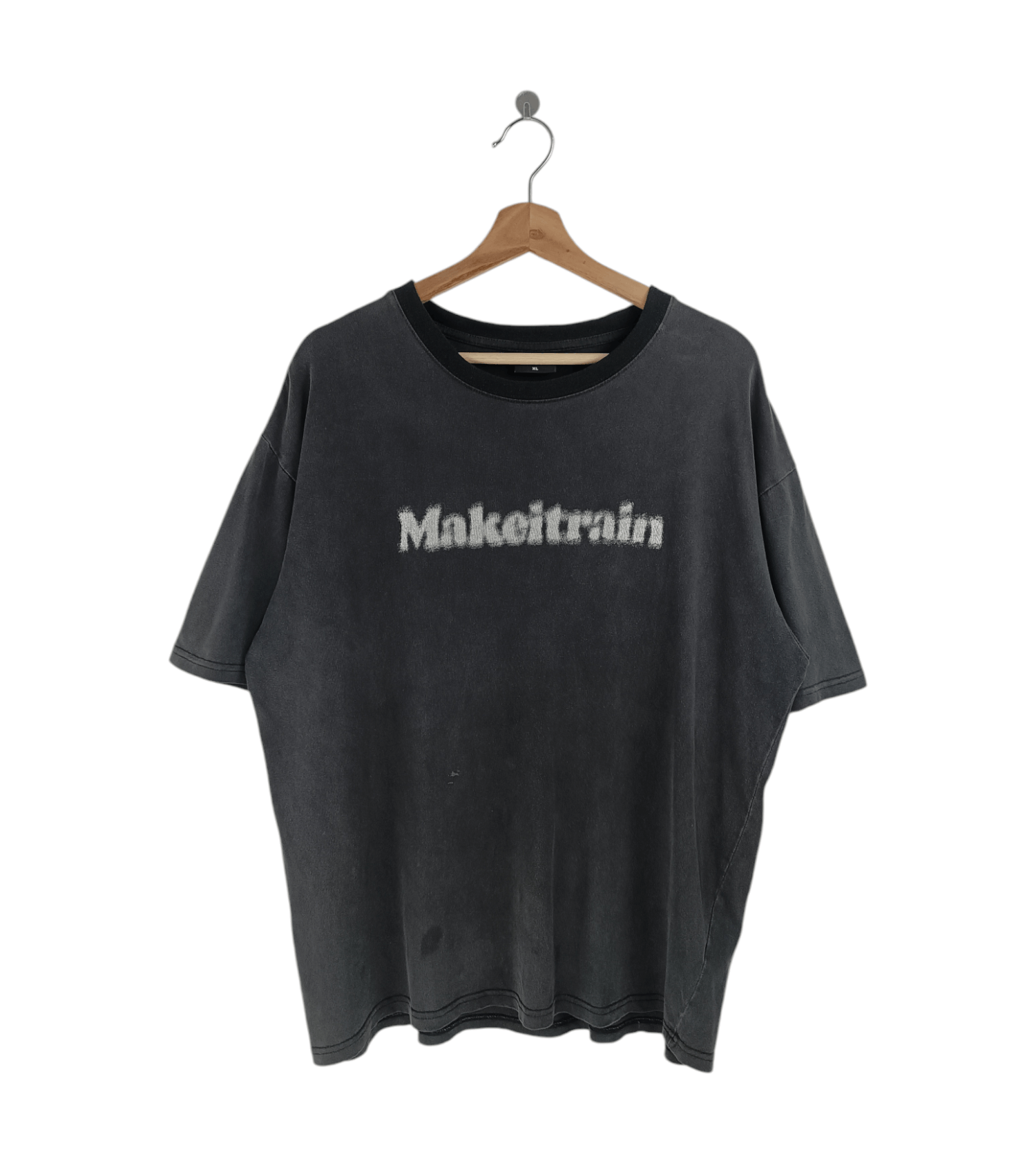 VINTAGE Y2K MAKE IT RAIN MOTION BLURRED HUMOR ADULT TEE
