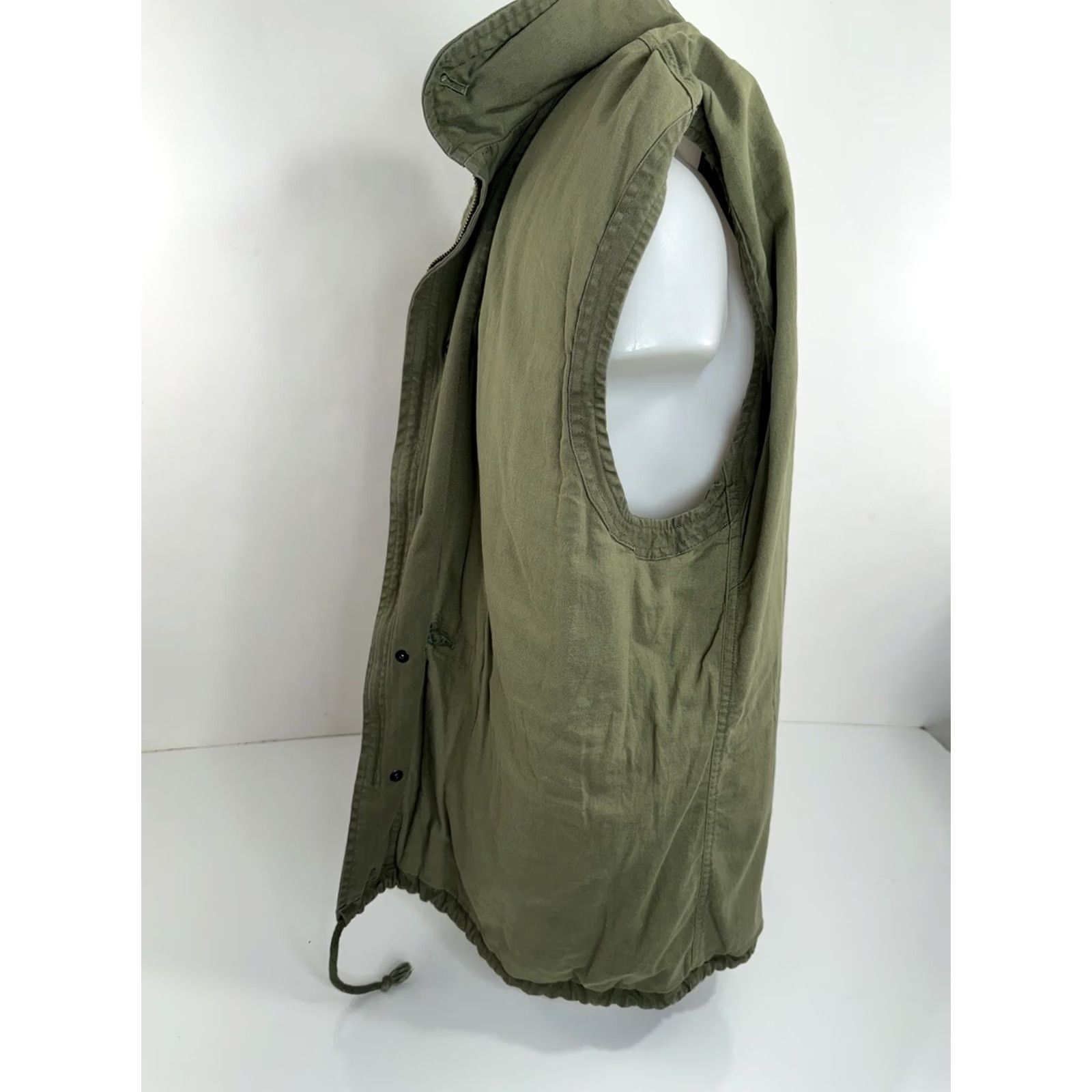 Ralph Lauren RALPH LAUREN Denim & Supply Military USA XL Distressed Hood Vest Shirt Men Green USA Military Distressed Hooded Vest XL Mens Size US XL / EU 56 / 4 - 8 Thumbnail