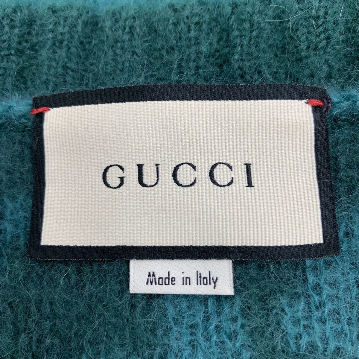 Gucci Gucci Blue Mohair V-neck Long Sleeve Knit Sweater K26WX Size M / US 6-8 / IT 42-44 - 5 Thumbnail