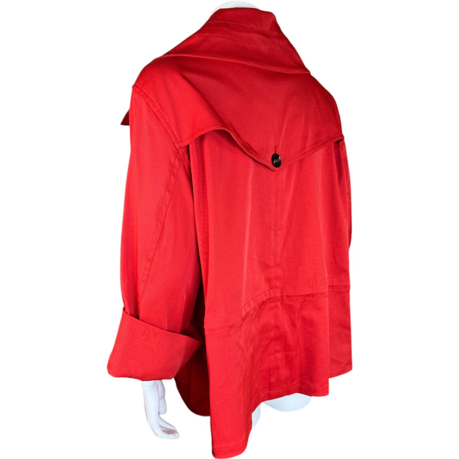 Other Ruby Rd. Women's 16W Button Front Jacket Red-Orange Pockets Size XXL / US 16-18 / IT 52-54 - 9 Thumbnail