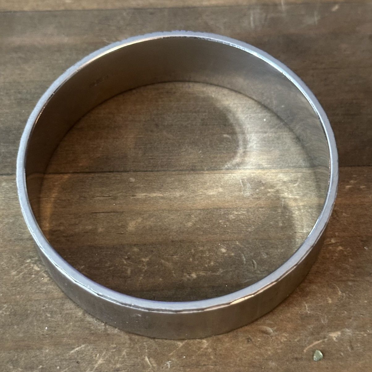 Monet Vintage Monet textured silver tone bangle bracelet Size ONE SIZE - 5 Thumbnail