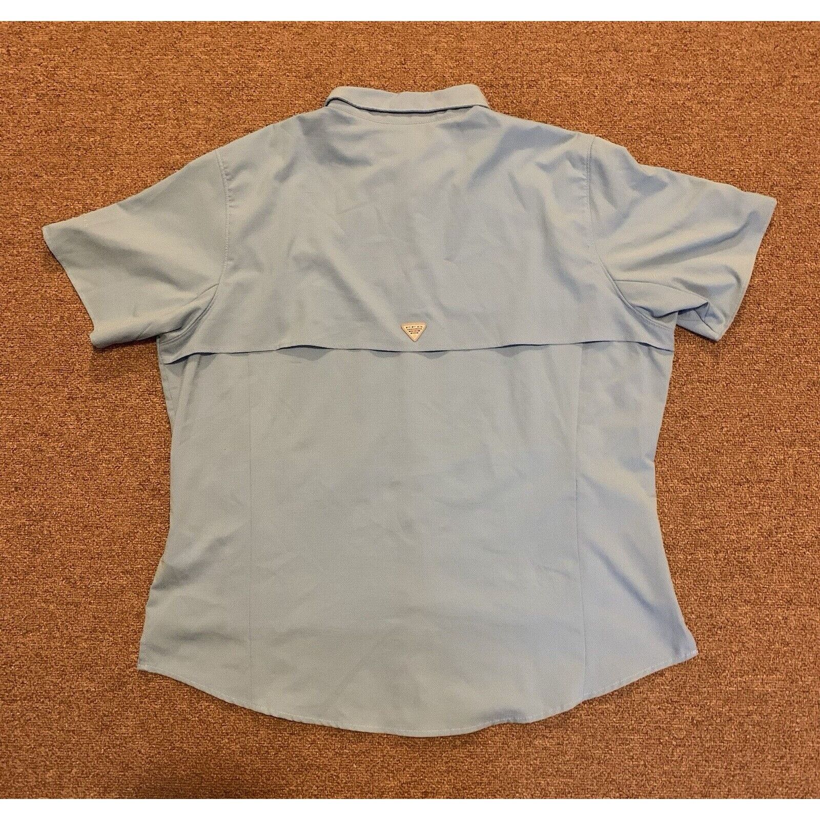 Columbia Columbia PFG Fishing Shirt Xtra Large Blue Vented Mens Size US XL / EU 56 / 4 - 3 Thumbnail