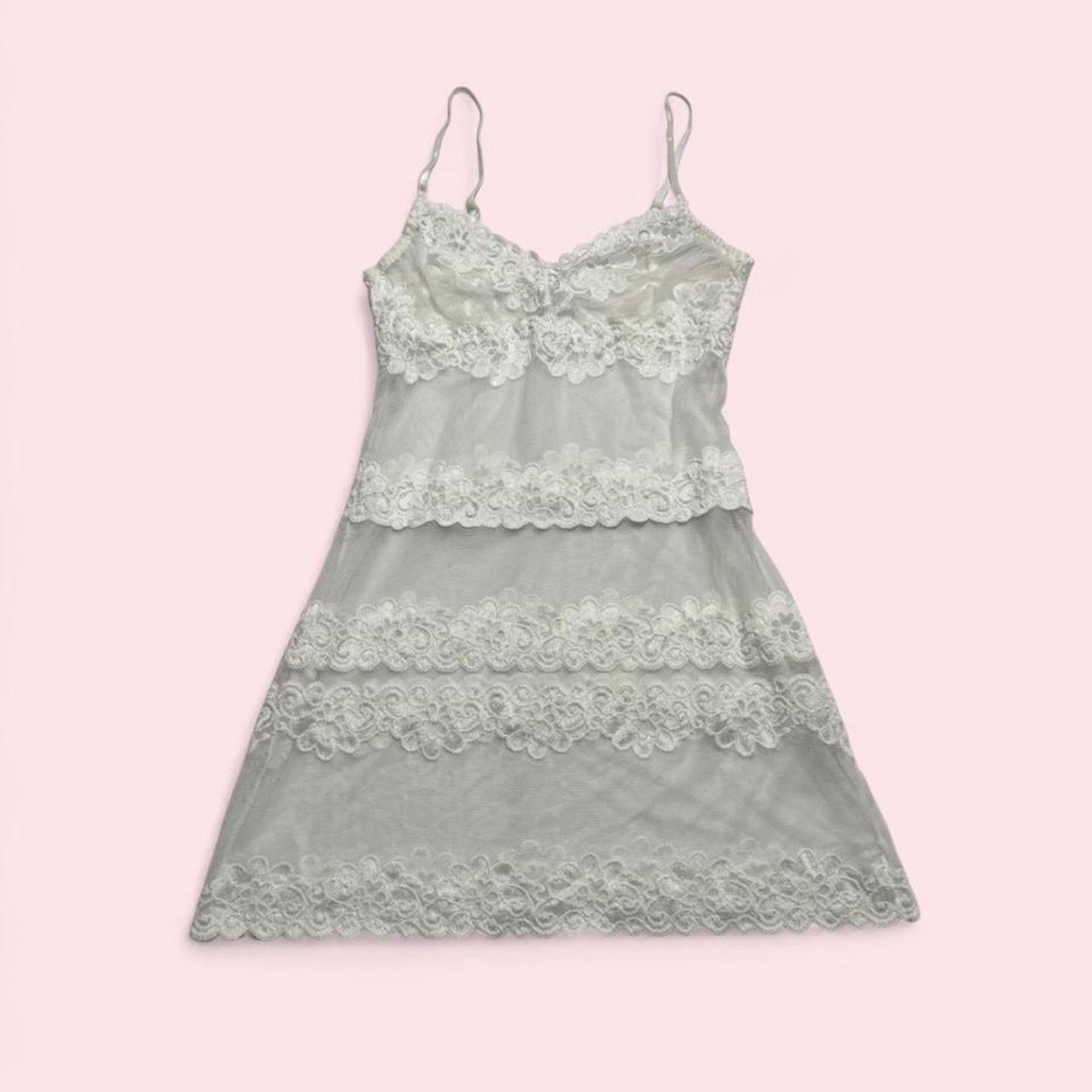 Other White lace sheer Rampage mini dress With straps size medium Size M / US 6-8 / IT 42-44 - 8 Thumbnail