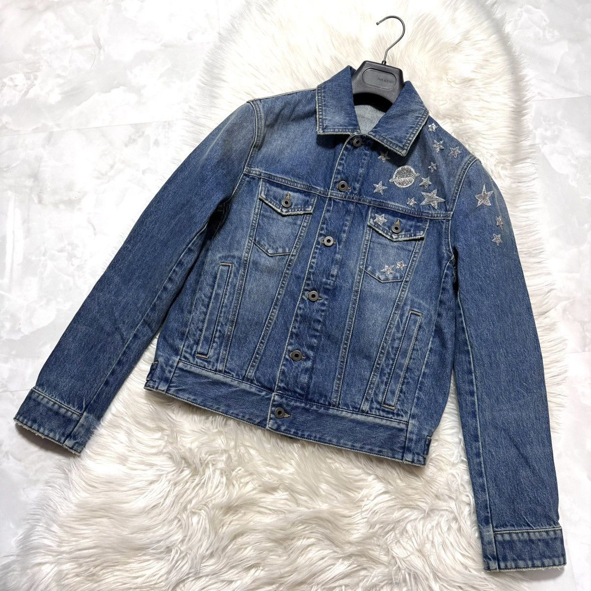Valentino Valentino Star Planet decorated denim jacket, blue Size US S / EU 44-46 / 1 - 10 Thumbnail