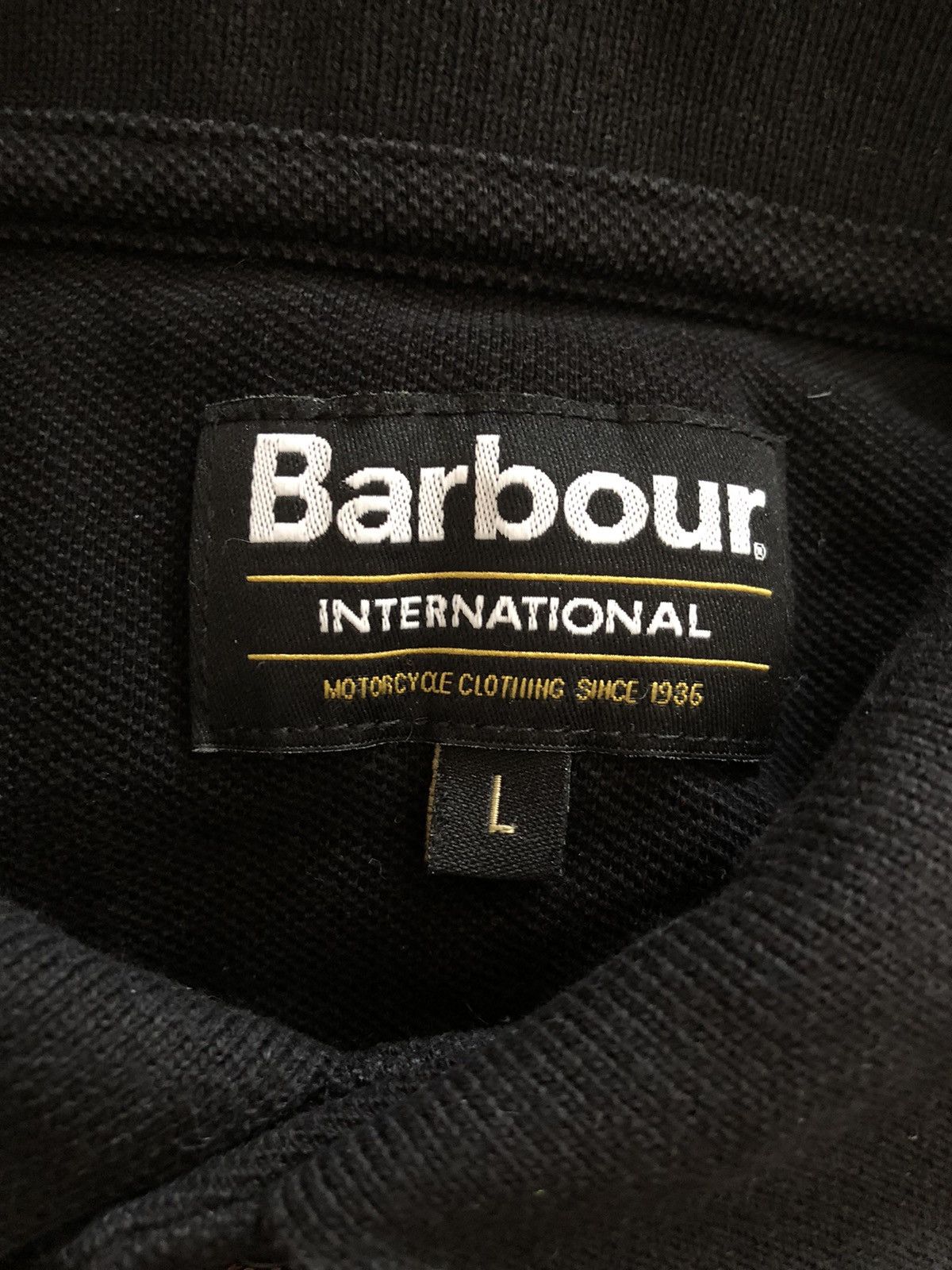 Barbour VINTAGE BARBOUR DESIGNER BLACK POLO SHIRT Size US M / EU 48-50 / 2 - 3 Thumbnail