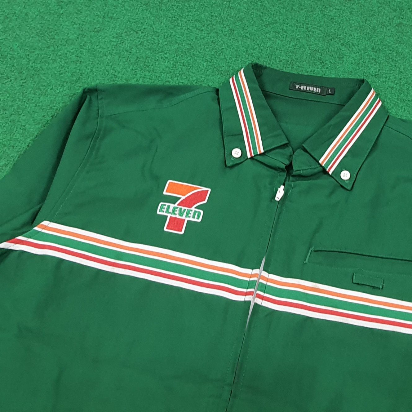 Japanese Brand Vintage 7 Eleven Japan Staff Uniform Work Jacket C299N57 Size US L / EU 52-54 / 3 - 4 Thumbnail