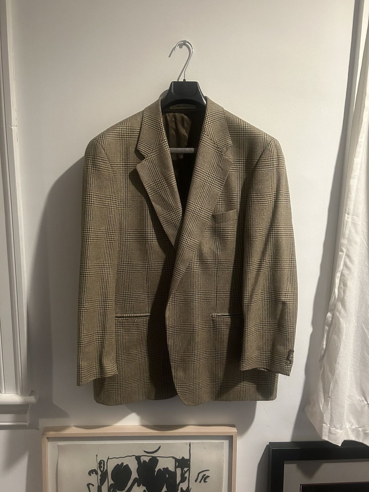 Chaps × Chaps Ralph Lauren × Ralph Lauren Silk x Wool Prince of Whales Sport Coat Size 44R - 1 Thumbnail
