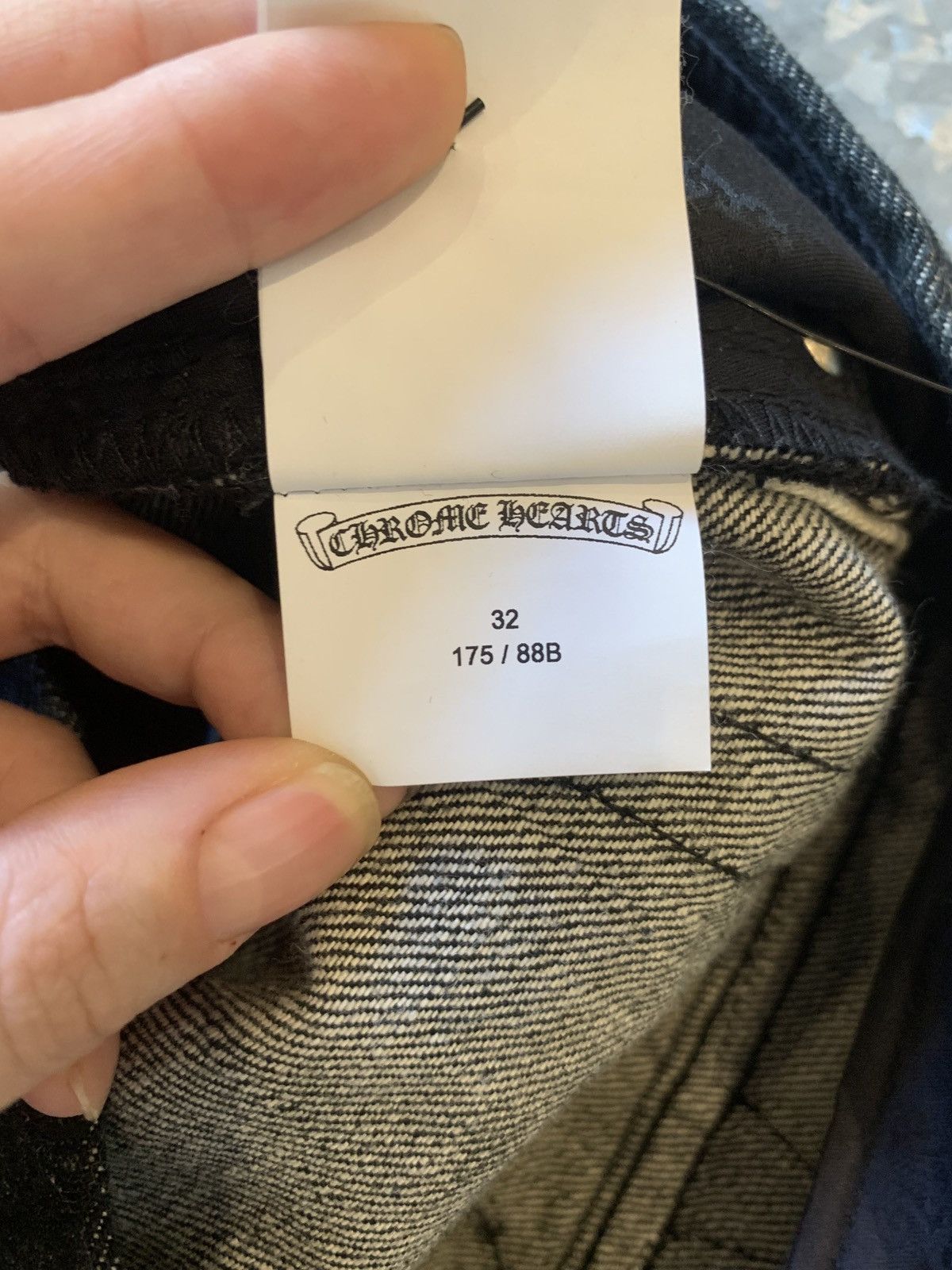Chrome Hearts Leather star patch Fleur knee denim jeans Size US 32 / EU 48 - 13 Thumbnail
