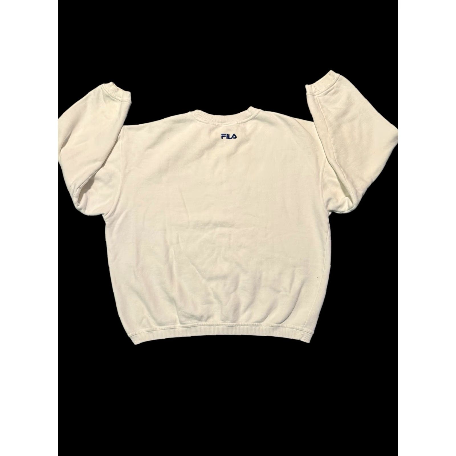 Fila VINTAGE Fila Nick Bollettieri Crewneck Tennis Sweatshirt White XL Rare - Men's Streetwear 90s Graphic Print Sweatshirt Size US XL / EU 56 / 4 - 6 Thumbnail