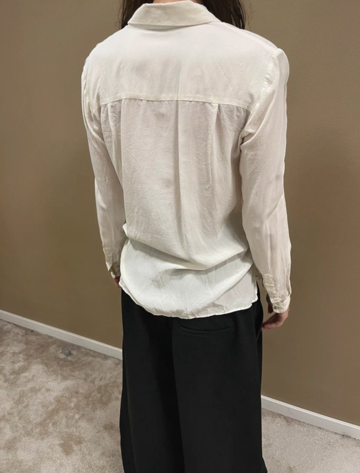 Roberto Cavalli Roberto Cavalli Lace-Up Sheer Blouse Size M / US 6-8 / IT 42-44 - 10 Thumbnail
