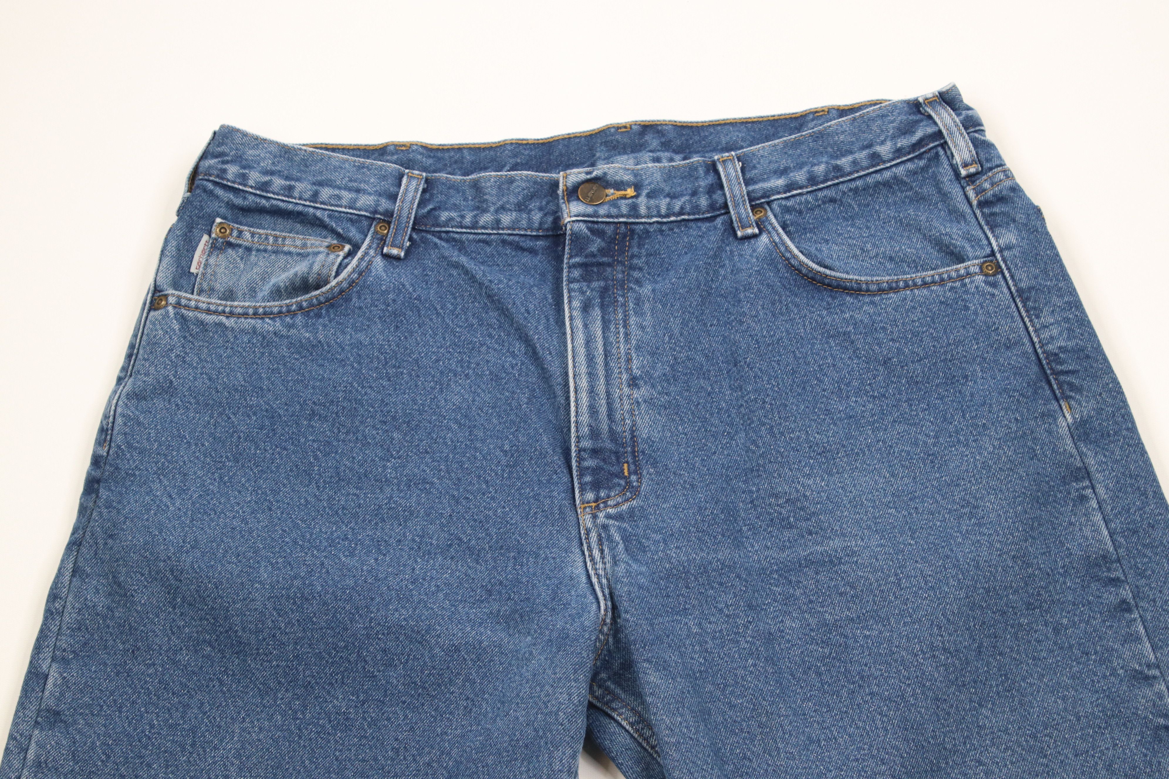 Carhartt × Vintage Vintage Carhartt Heavyweight Flannel Lined Relaxed Fit Jeans Size US 38 / EU 54 - 3 Thumbnail