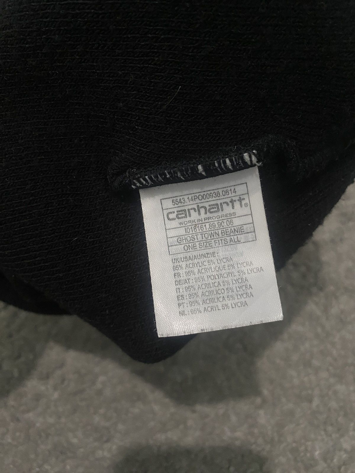 Carhartt × Vintage Carhartt Ghost Town Beanie One size unisex y2k skate hip hop Size ONE SIZE - 10 Thumbnail