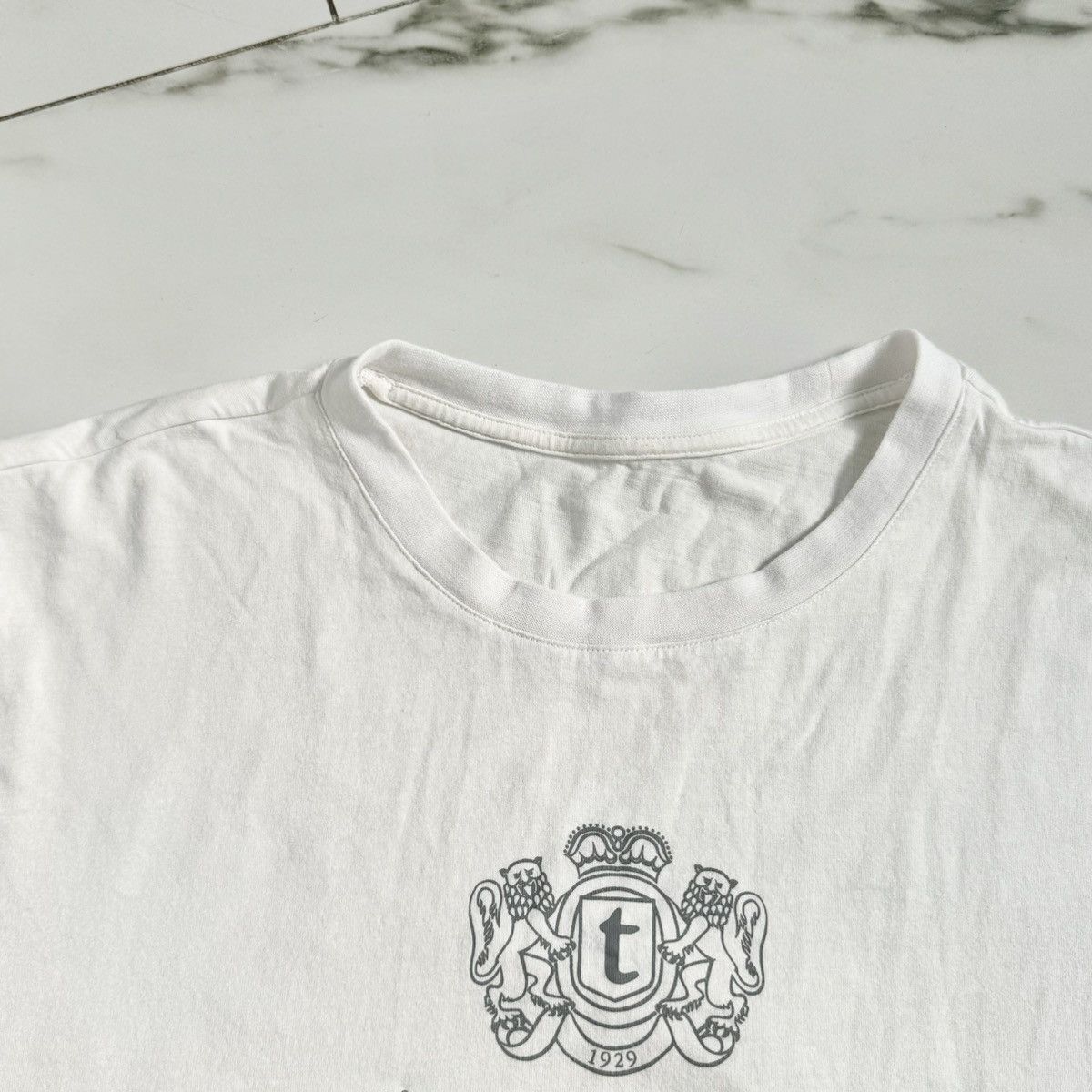 Designer × Testoni × Vintage VINTAGE A. TESTONI LOGO TEE! Size US L / EU 52-54 / 3 - 6 Thumbnail