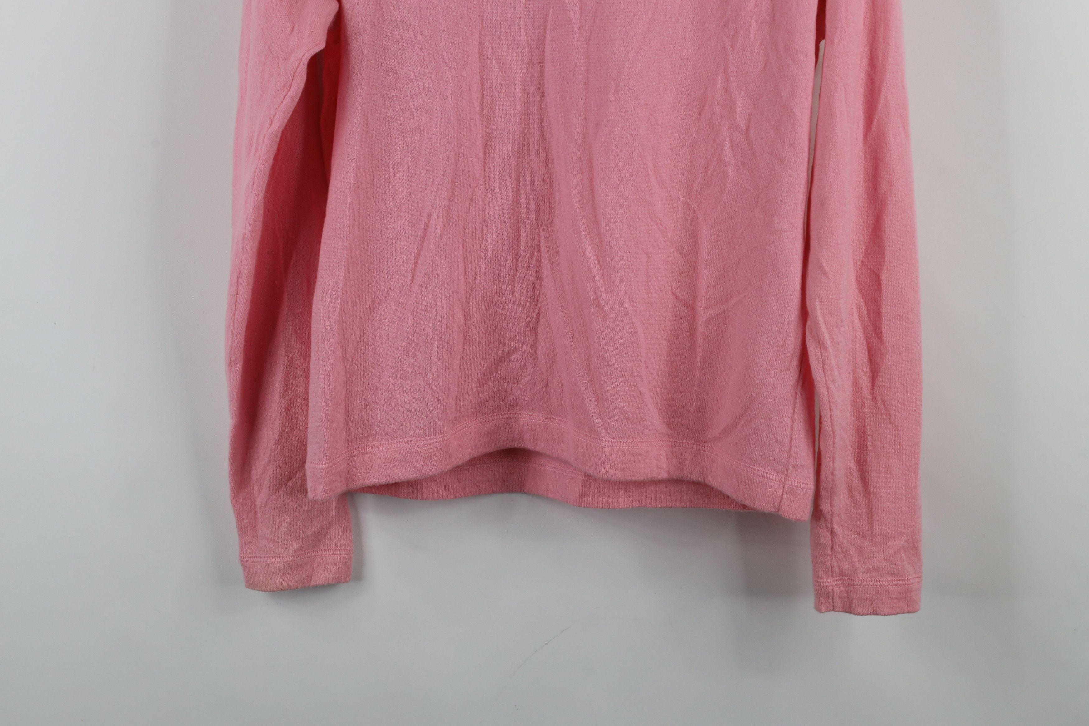 Vintage Vintage 90s Streetwear Blank Soft Cashmere Knit Sweater Pink Size L / US 10 / IT 46 - 11 Thumbnail