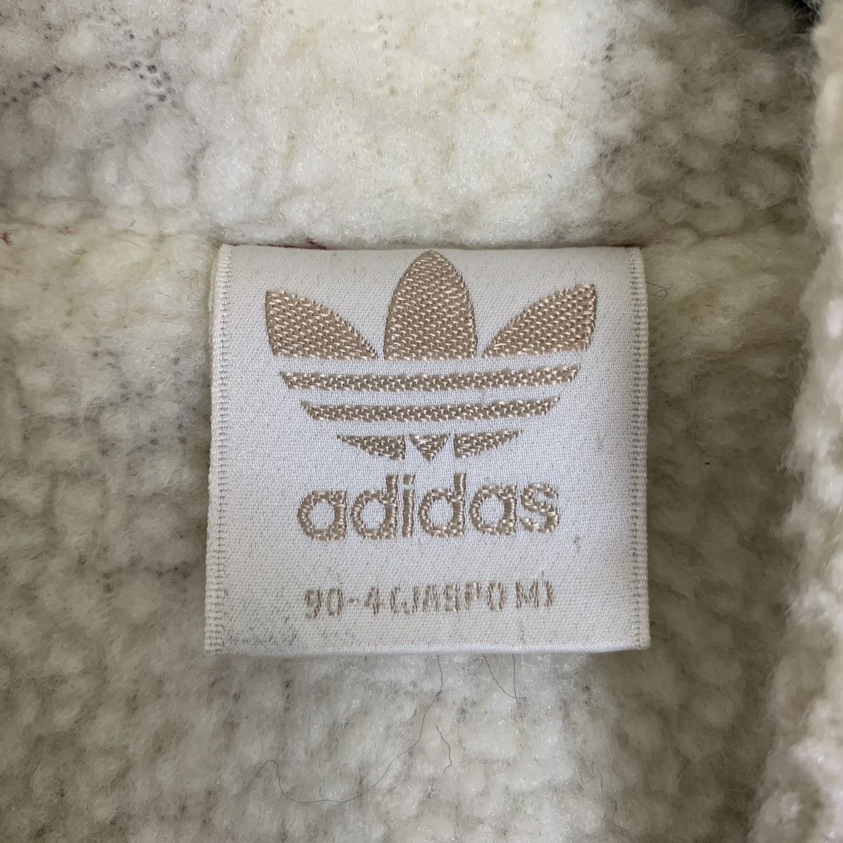 Adidas Vintage 90s Adidas Art Sherpa Hoodie Jacket Size US M / EU 48-50 / 2 - 11 Thumbnail
