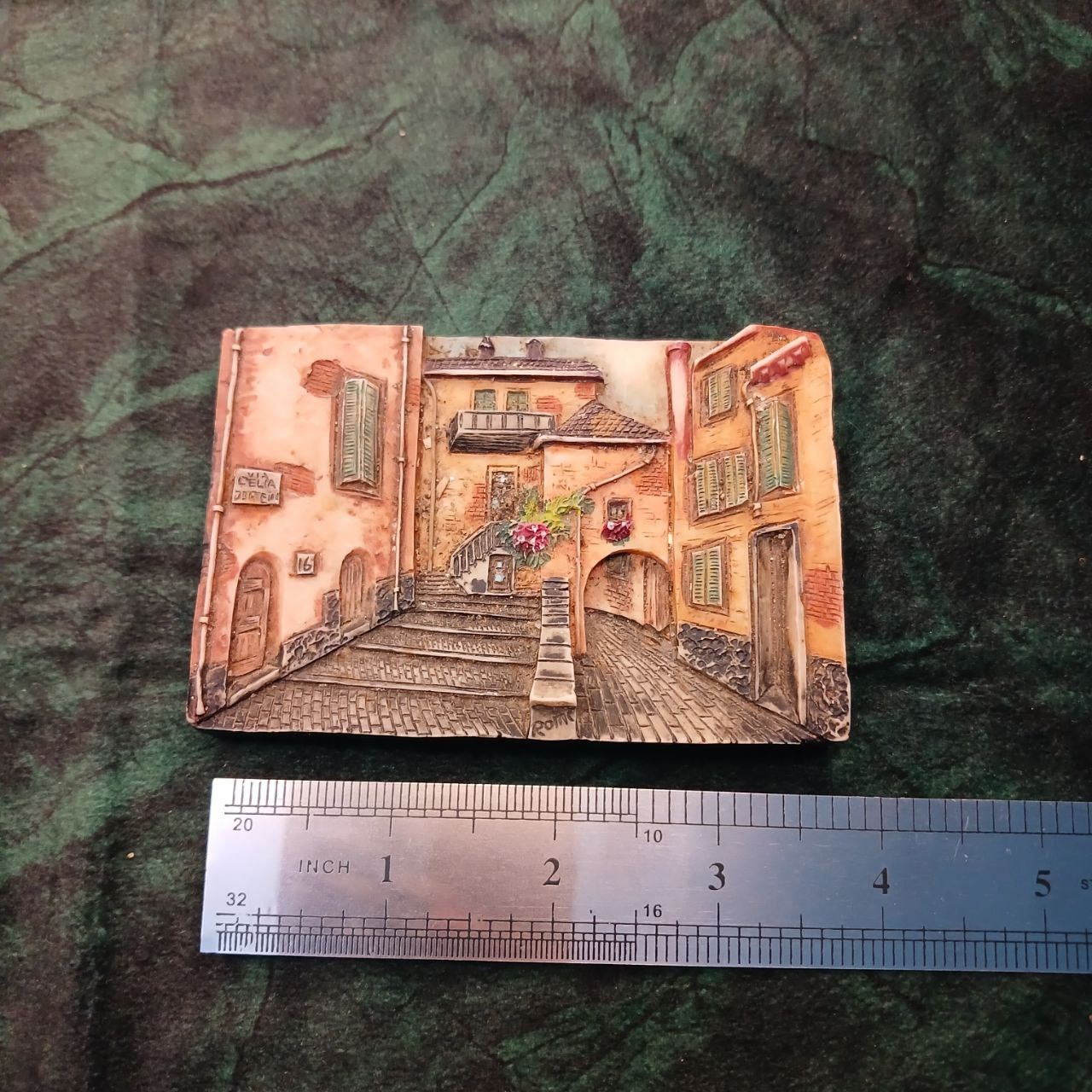 Vintage Vintage 3D Hand Carved Old House Wall Mural Size ONE SIZE - 3 Thumbnail