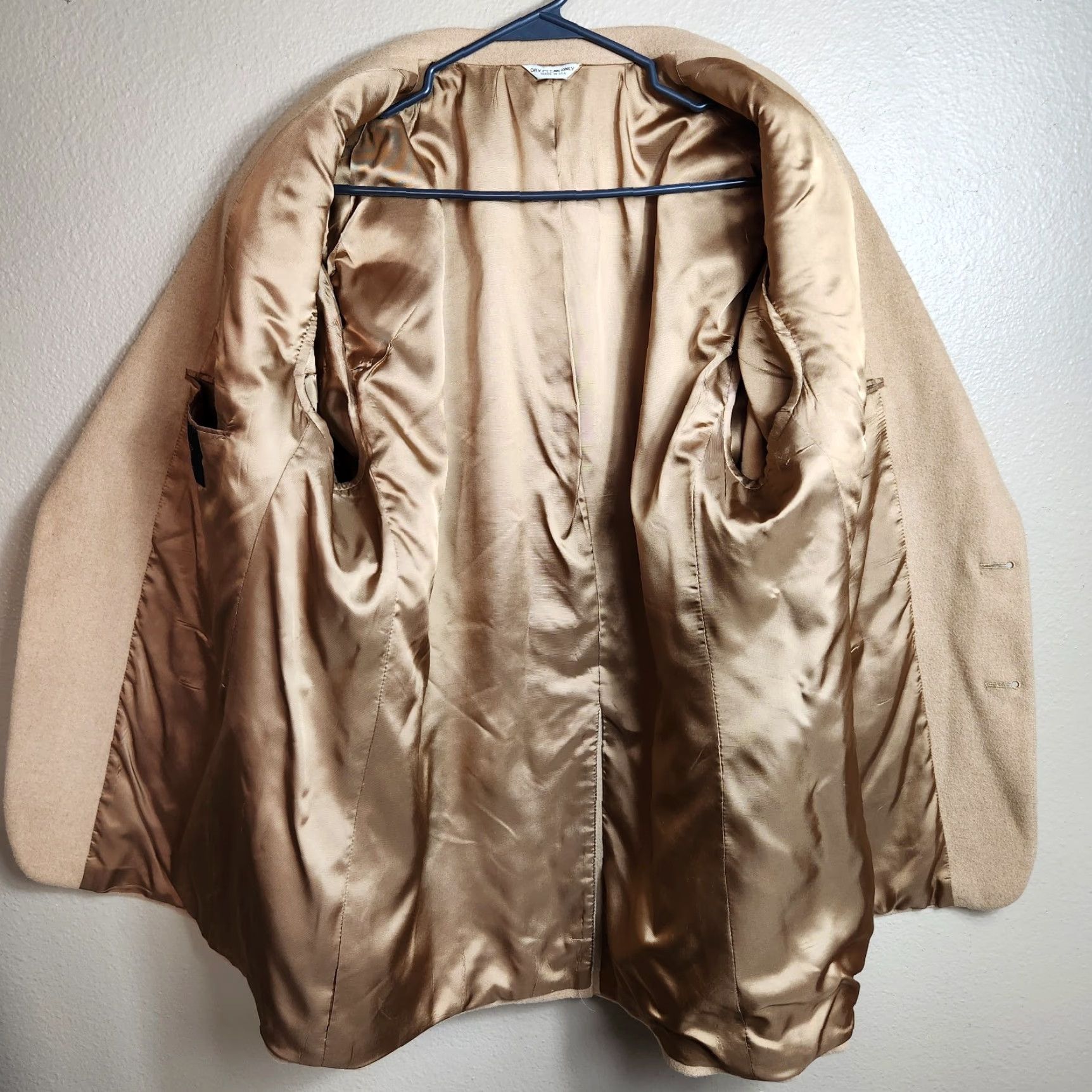 Bill Blass Bill Blass Mens Vintage Union Made 100% Camel Hair 2 Button Sport Coat Size 44R Beige Blazer Jacket Size 44R - 6 Thumbnail