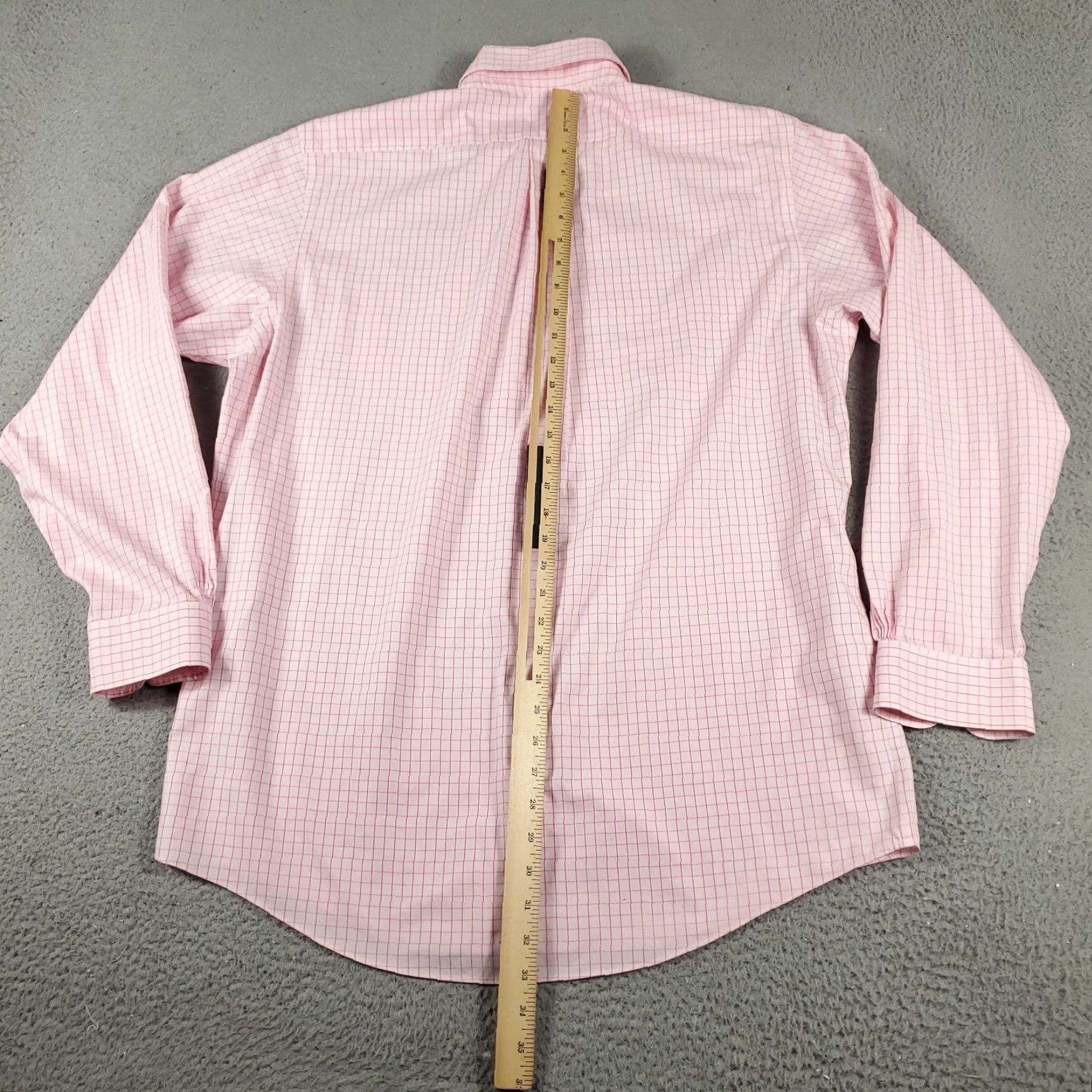 Brooks Brothers Brooks Brothers Shirt Mens 16.5 Pink Check Dress Button Long Sleeve Adult Medium Pink Check Non-Iron Pockets 100% Cotton Business Casual Formal Mens Size 42R - 3 Thumbnail