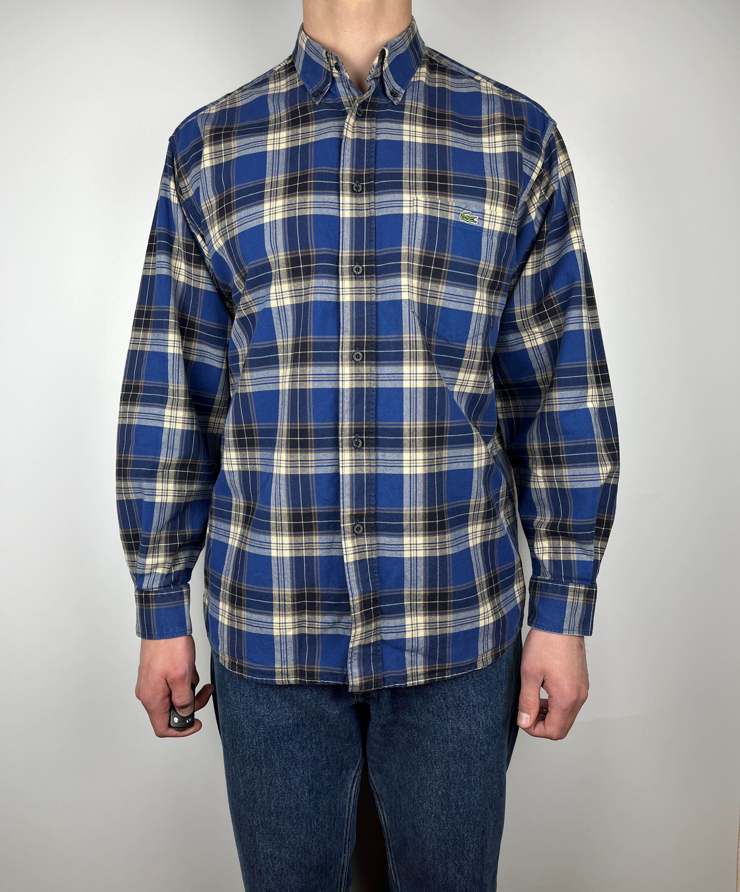 Lacoste 90's Lacoste Vintage Long Sleeve Check Shirt fits to L-XL Size US L / EU 52-54 / 3 - 2 Thumbnail