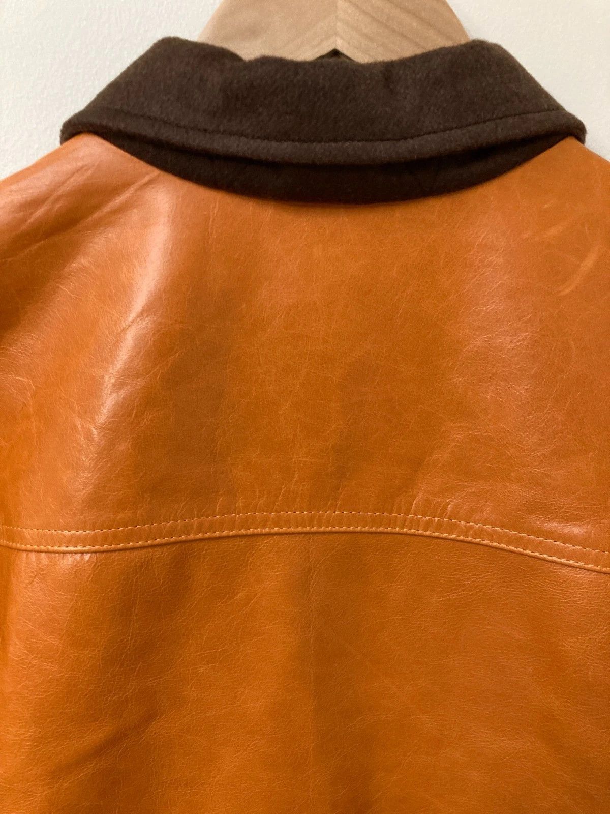 clothsurgeon Leather Jacket Orange Medium/Large Made in England Size US M / EU 48-50 / 2 - 12 Thumbnail