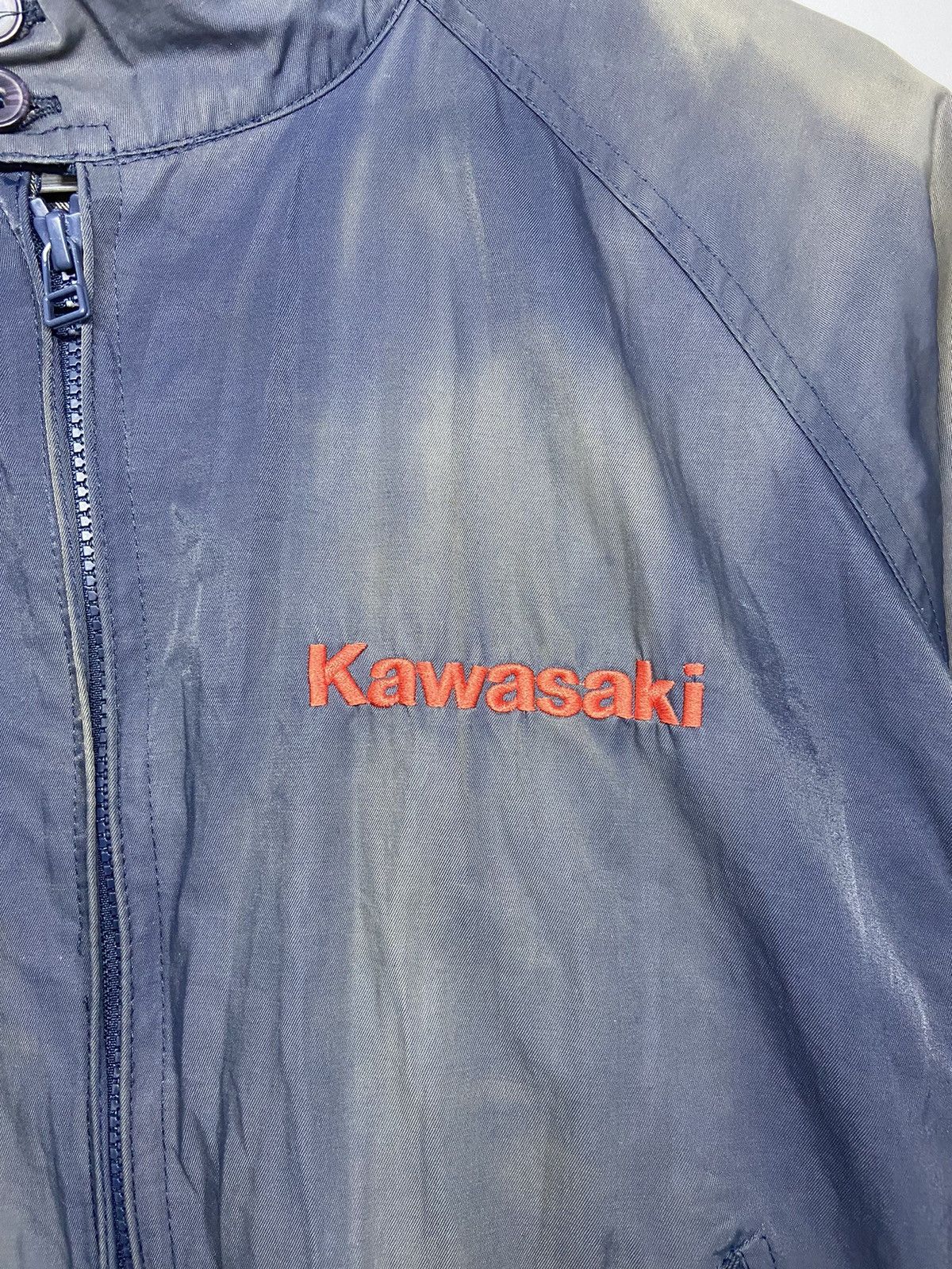 Japanese Brand KAWASAKI ZX RACING (SUN FADED) LIGHT JACKET Size US M / EU 48-50 / 2 - 6 Thumbnail