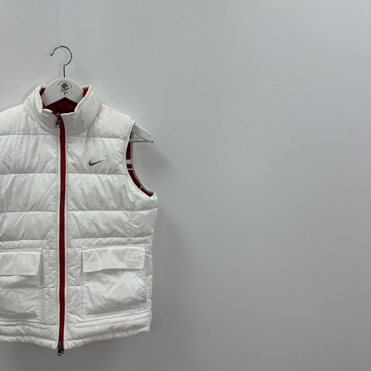 Vintage Vintage 00s Nike Embroidered puffer reversible vest y2k rare Size M / US 6-8 / IT 42-44 - 4 Thumbnail