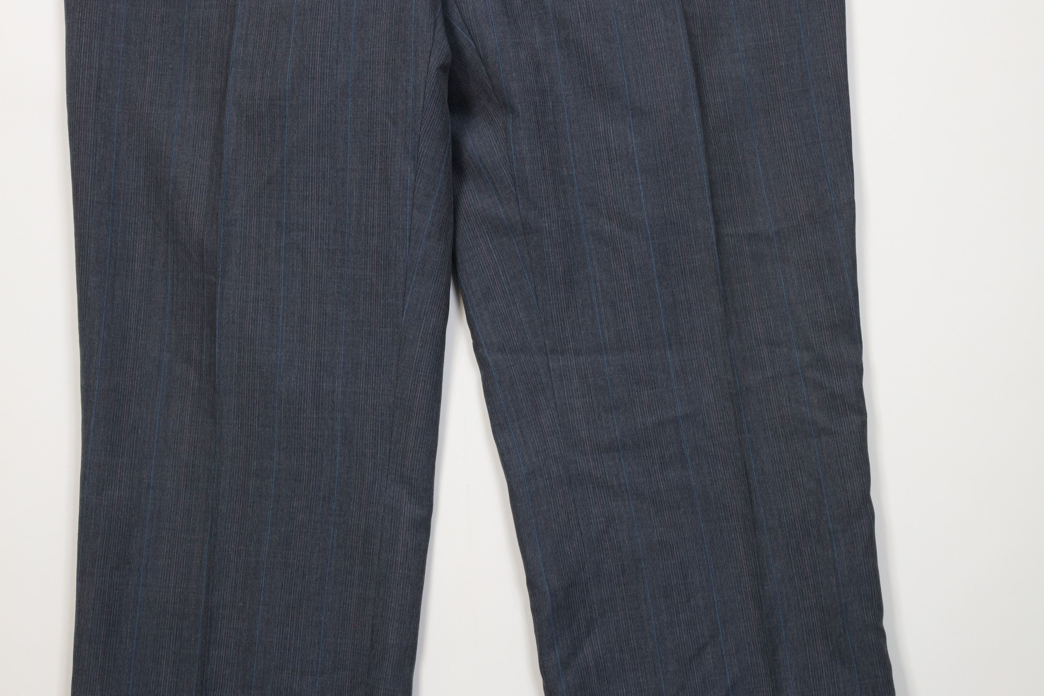 Vintage Vintage 70s Streetwear Blend Knit Wide Leg Chino Pants Plaid Size US 38 / EU 54 - 3 Thumbnail