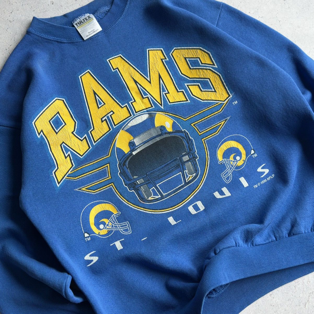 Tultex Vintage 1995 Tultex St. Louis Rams Crewneck Sweatshirt Size US M / EU 48-50 / 2 - 3 Thumbnail