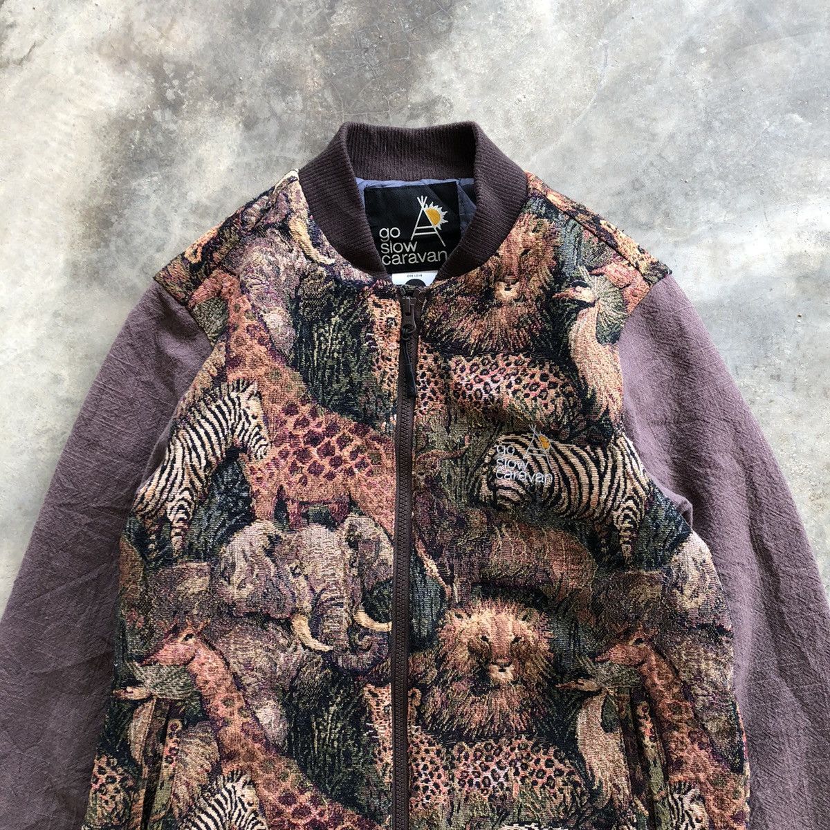 go slow caravan GO SLOW CARAVAN Rare Animal Safari Design Cotton Jacket Size US S / EU 44-46 / 1 - 2 Thumbnail