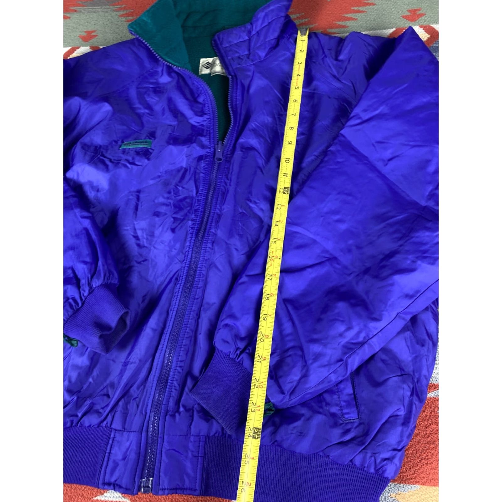 Vintage VINTAGE Columbia Sportswear Jacket Windbreaker XL Purple Fleece Lined Bomber Jacker Mens Size US XL / EU 56 / 4 - 4 Thumbnail