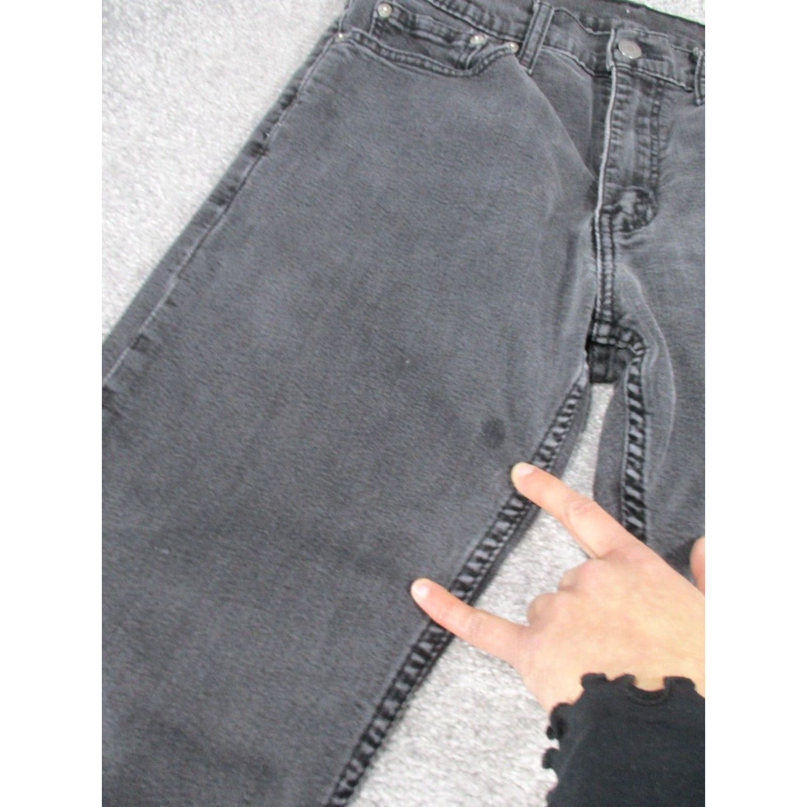 Levi's VINTAGE Levi's 502 Jeans Mens Slim Taper 33 Gray Denim Regular 33x29 Mens Size US 33 - 2 Thumbnail