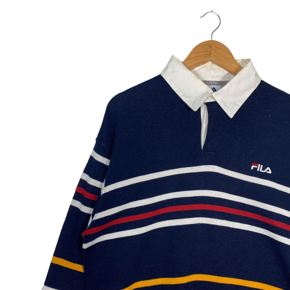 Fila × Japanese Brand Vintage 90s Fila Small Logo Polo Rugby Shirt Size US M / EU 48-50 / 2 - 7 Thumbnail