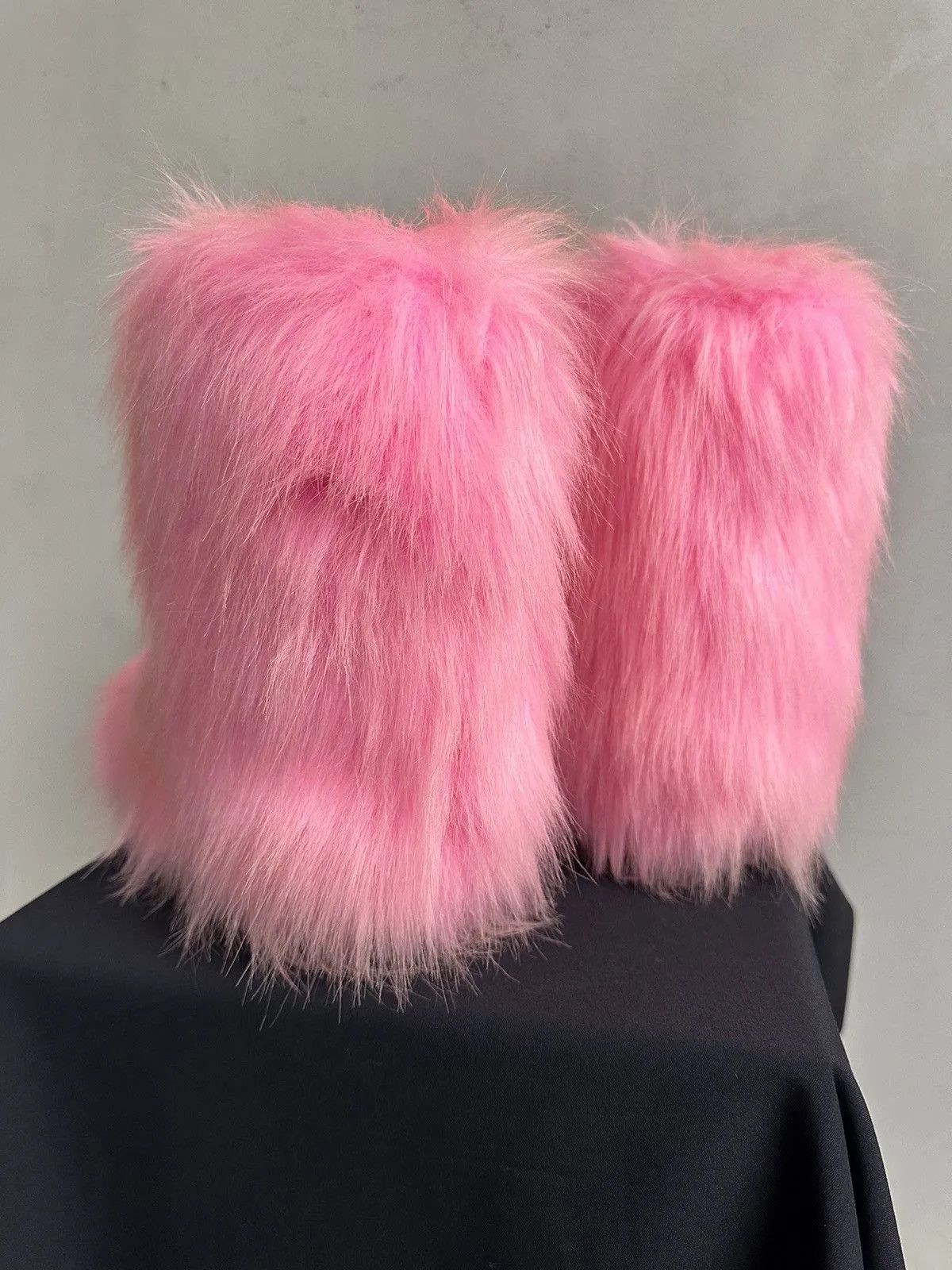 If Six Was Nine Wow😻IFSIXWASNINE FUR FAUX WINTER BOOTS VINTAGE JAPAN Y2K Size US 6 / IT 36 - 4 Thumbnail