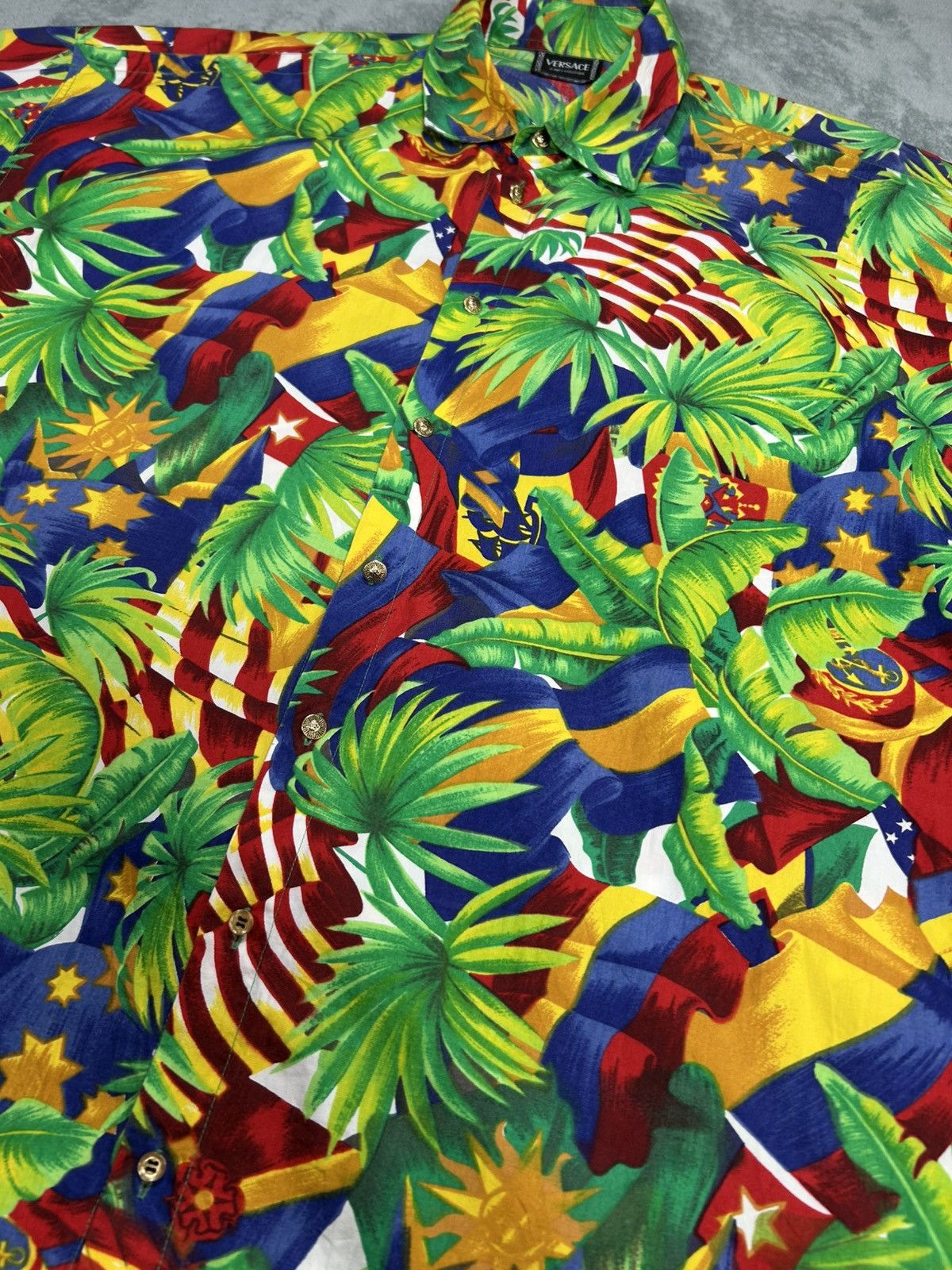 Versace Jeans Couture Vintage Versace Jeans Couture Aloha Shirt Size US L / EU 52-54 / 3 - 11 Thumbnail